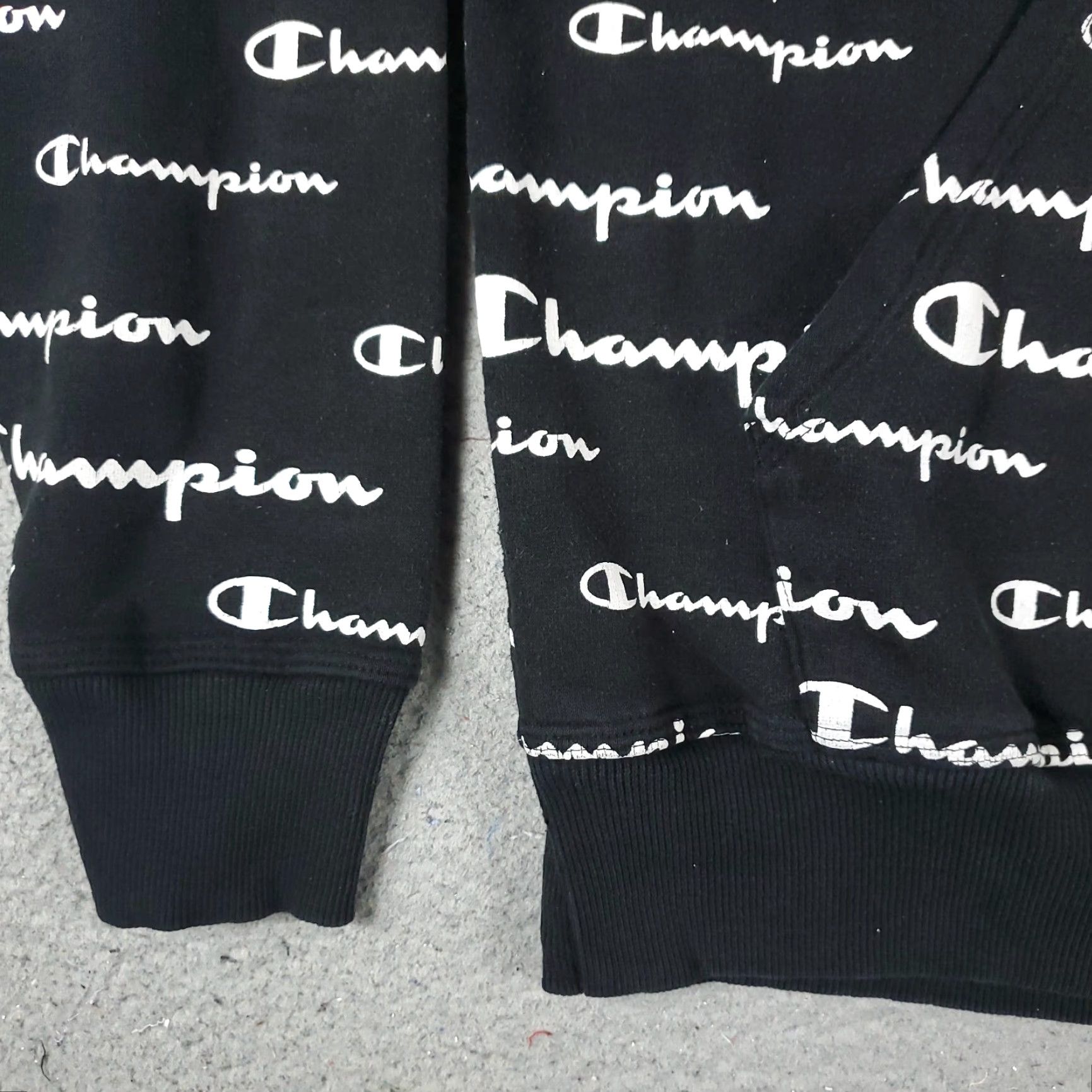 Champion Champion Hoodie Mens Medium Black Pullover Sweatshirt Long Sleeve Mock Neck Size US M / EU 48-50 / 2 - 3 Thumbnail