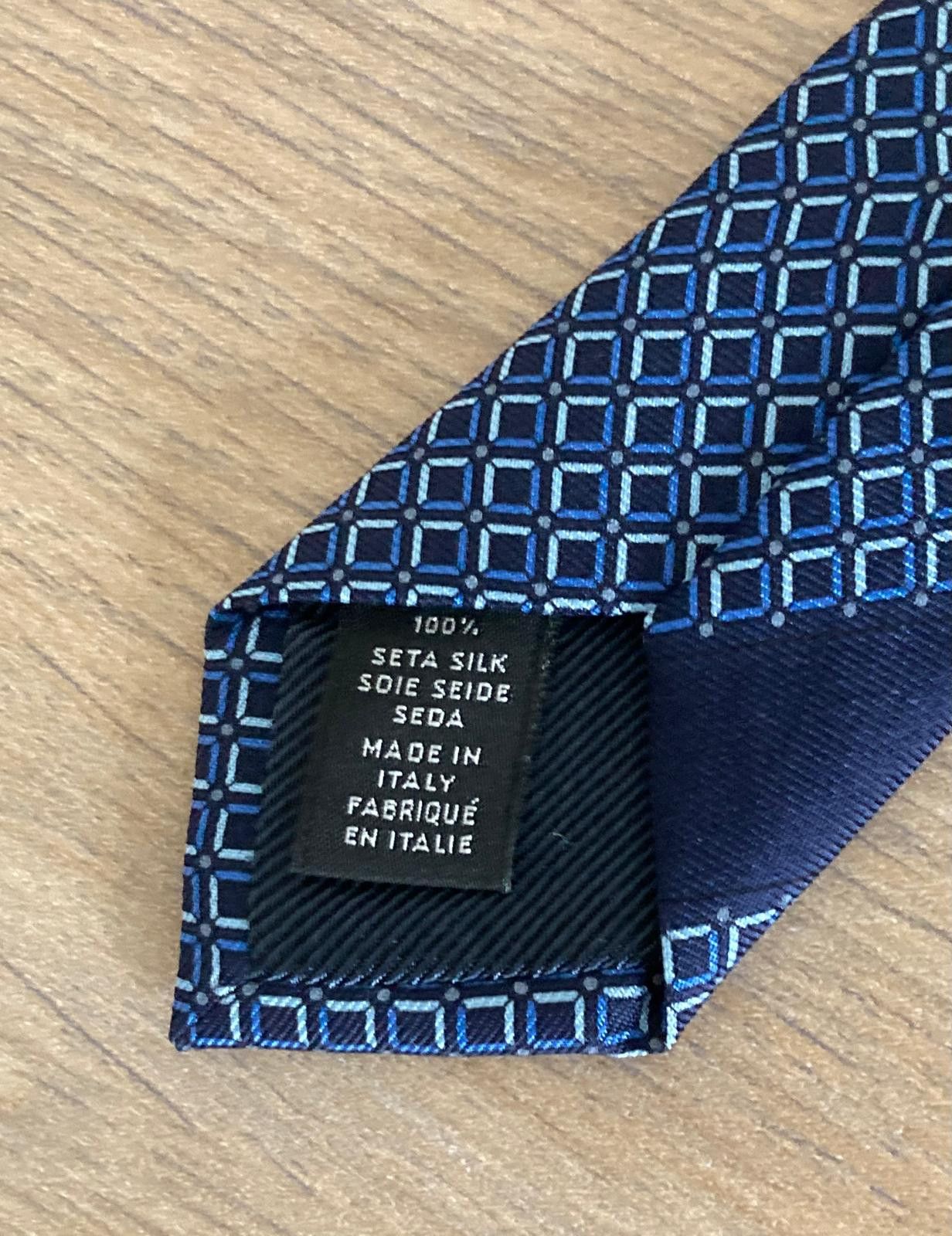 Ermenegildo Zegna Zegna Navy Blue Tie Size ONE SIZE - 4 Thumbnail