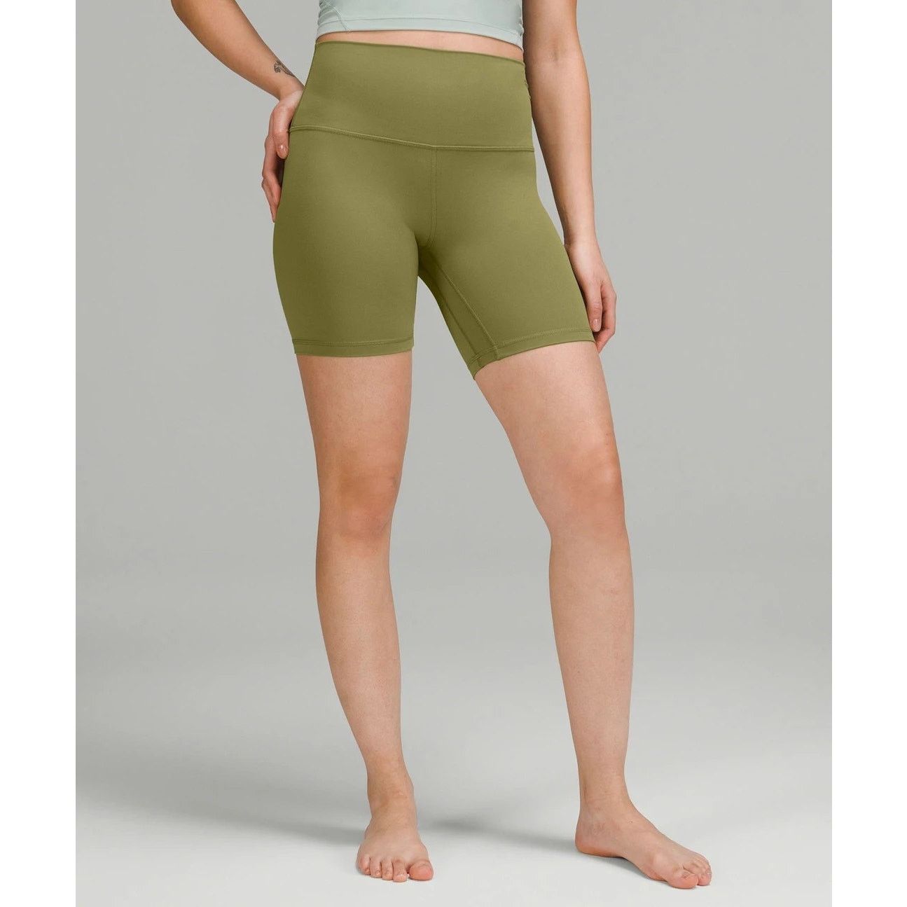 Lululemon Lululemon | Green Align High-Rise Shorts | Size 0 Size 25" / US 0 / IT 36 - 1 Thumbnail