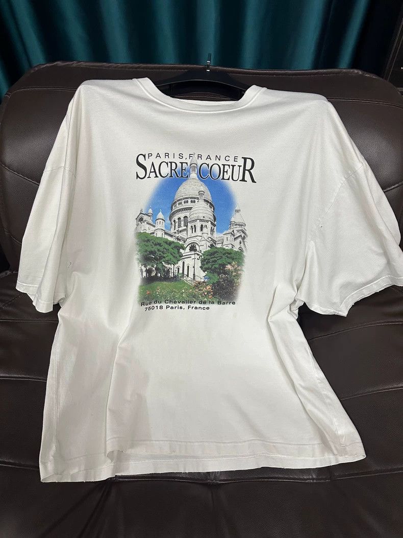 Balenciaga Balenciaga Short-sleeved shirt, castle design, white, cast Size US L / EU 52-54 / 3 - 5 Thumbnail