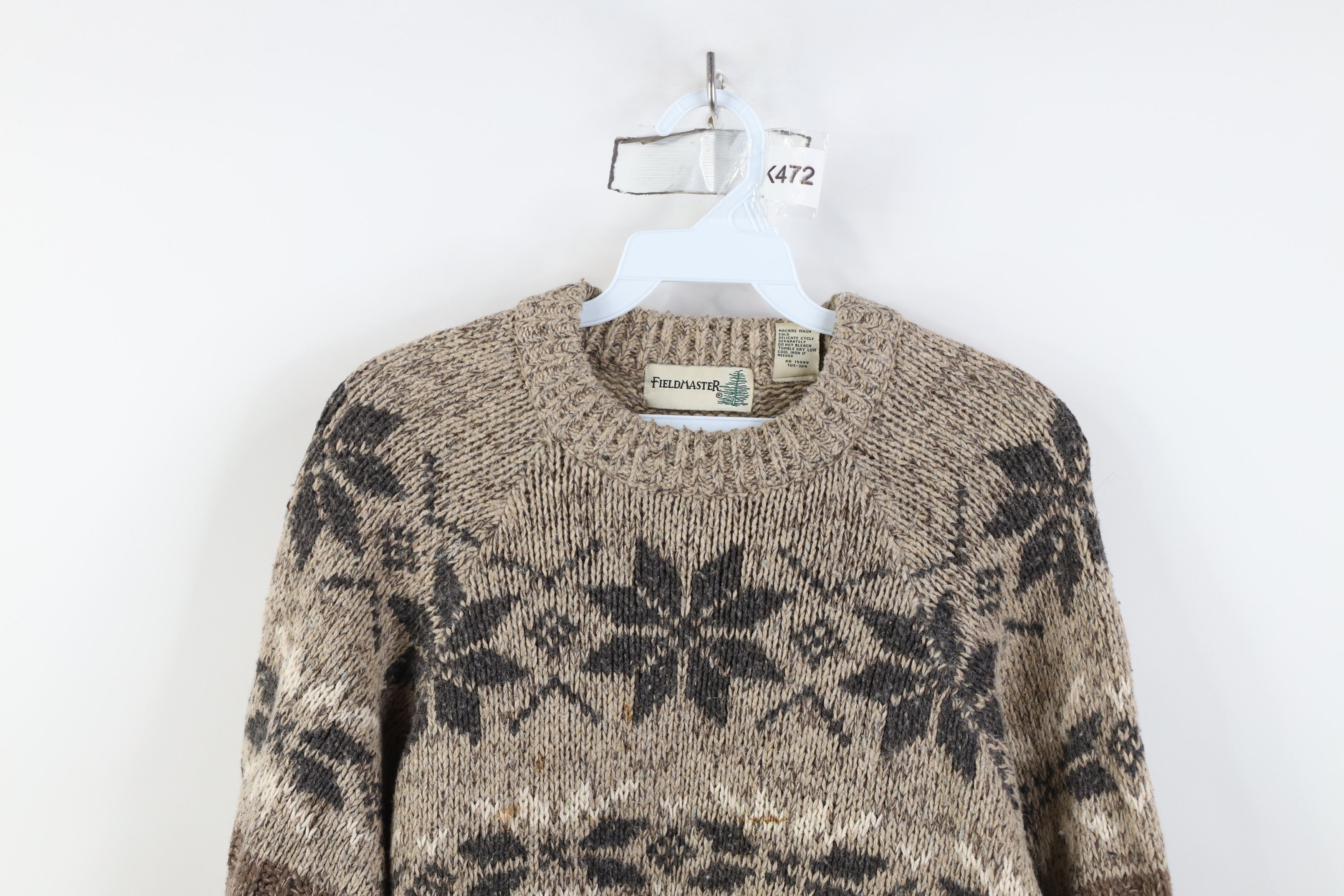 Vintage Vintage 90s Streetwear Fisherman Cable Knit Sweater Size US XL / EU 56 / 4 - 2 Thumbnail