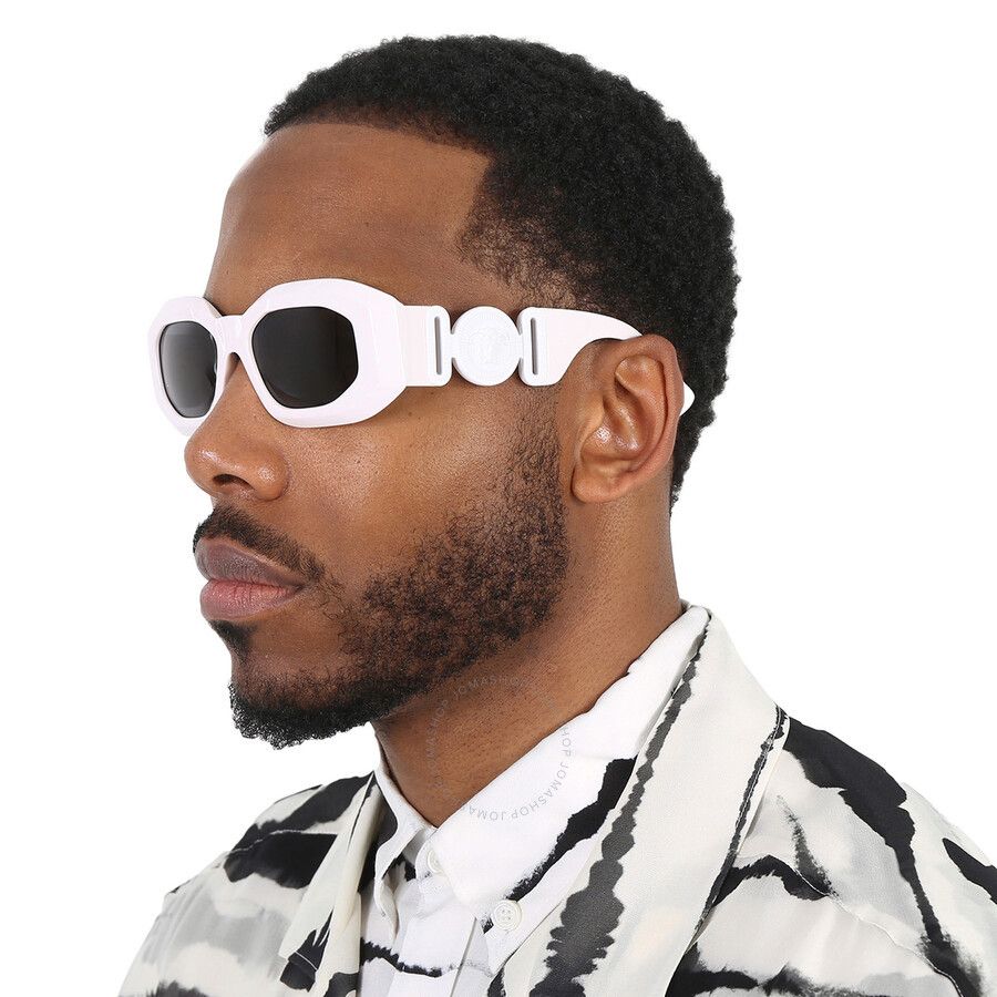 image of New Versace Ve4425U - 543887 White Biggie Medusa Sunglasses, Men's
