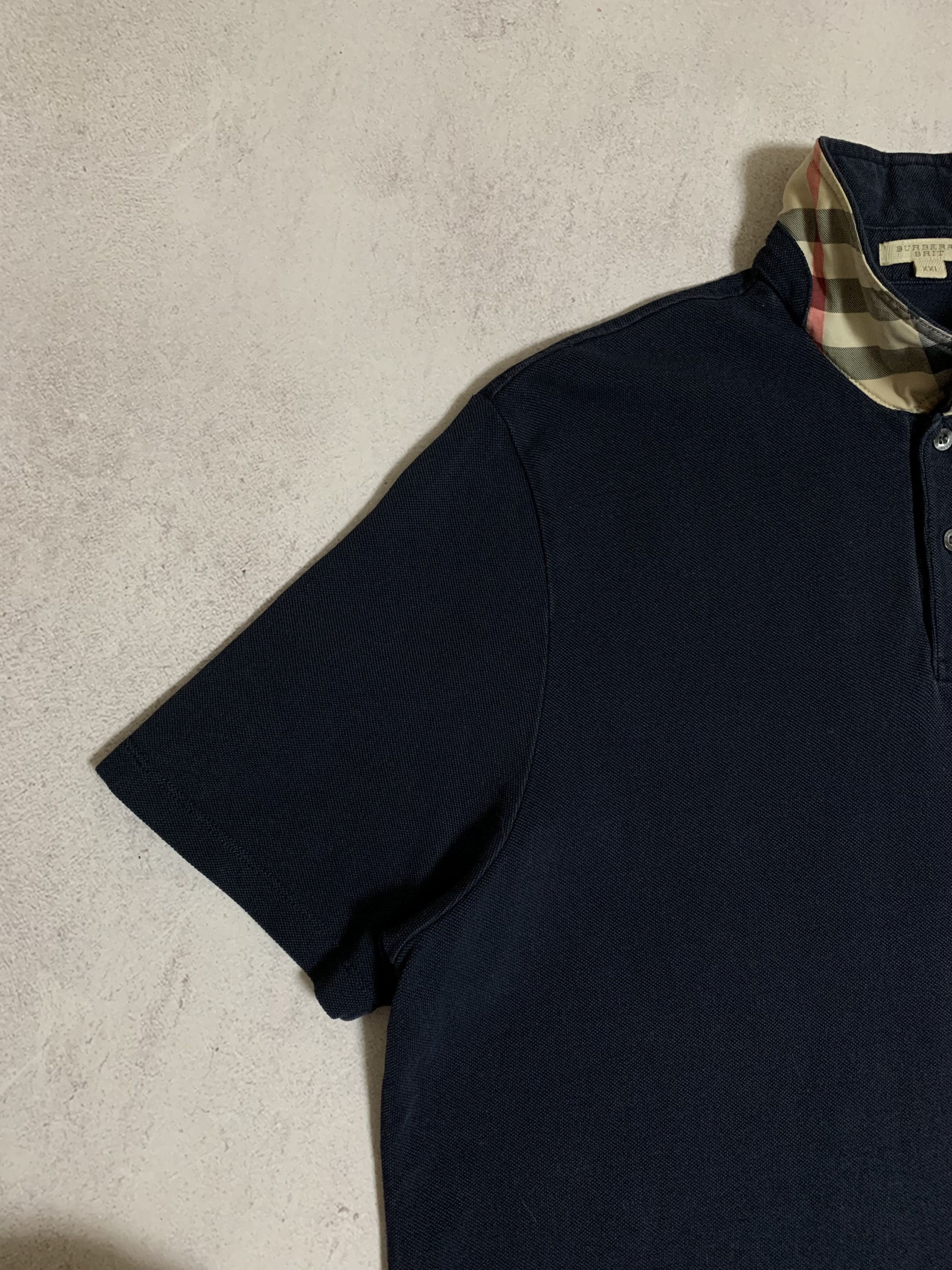 Burberry × Vintage Vintage Burberry Brit Polo Rugby T Shirt White Logo 90s Size US XXL / EU 58 / 5 - 7 Thumbnail