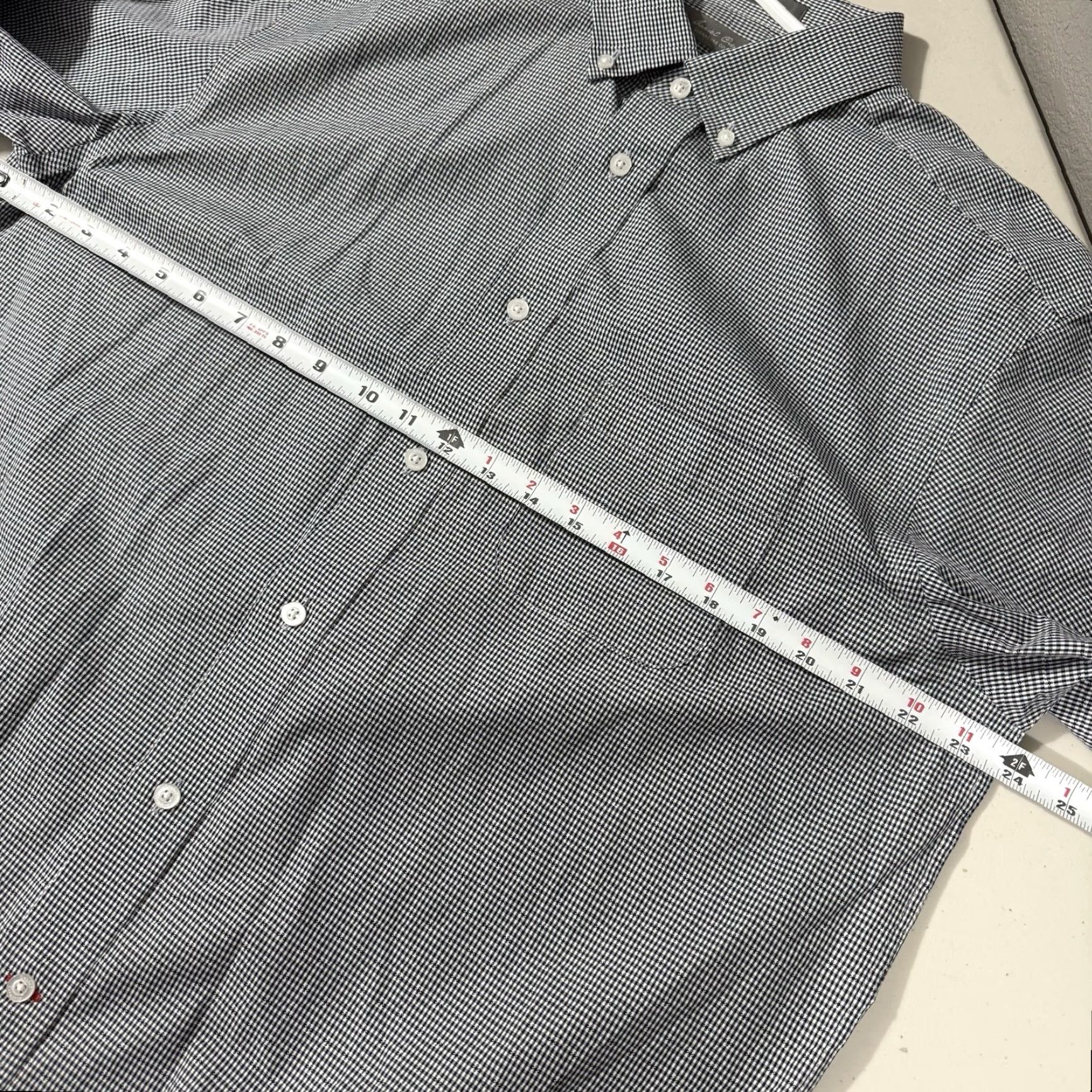 Cremieux Daniel Cremieux Shirt Mens L Gray Plaid Signature Collection Button Short Sleeve Size US L / EU 52-54 / 3 - 5 Thumbnail