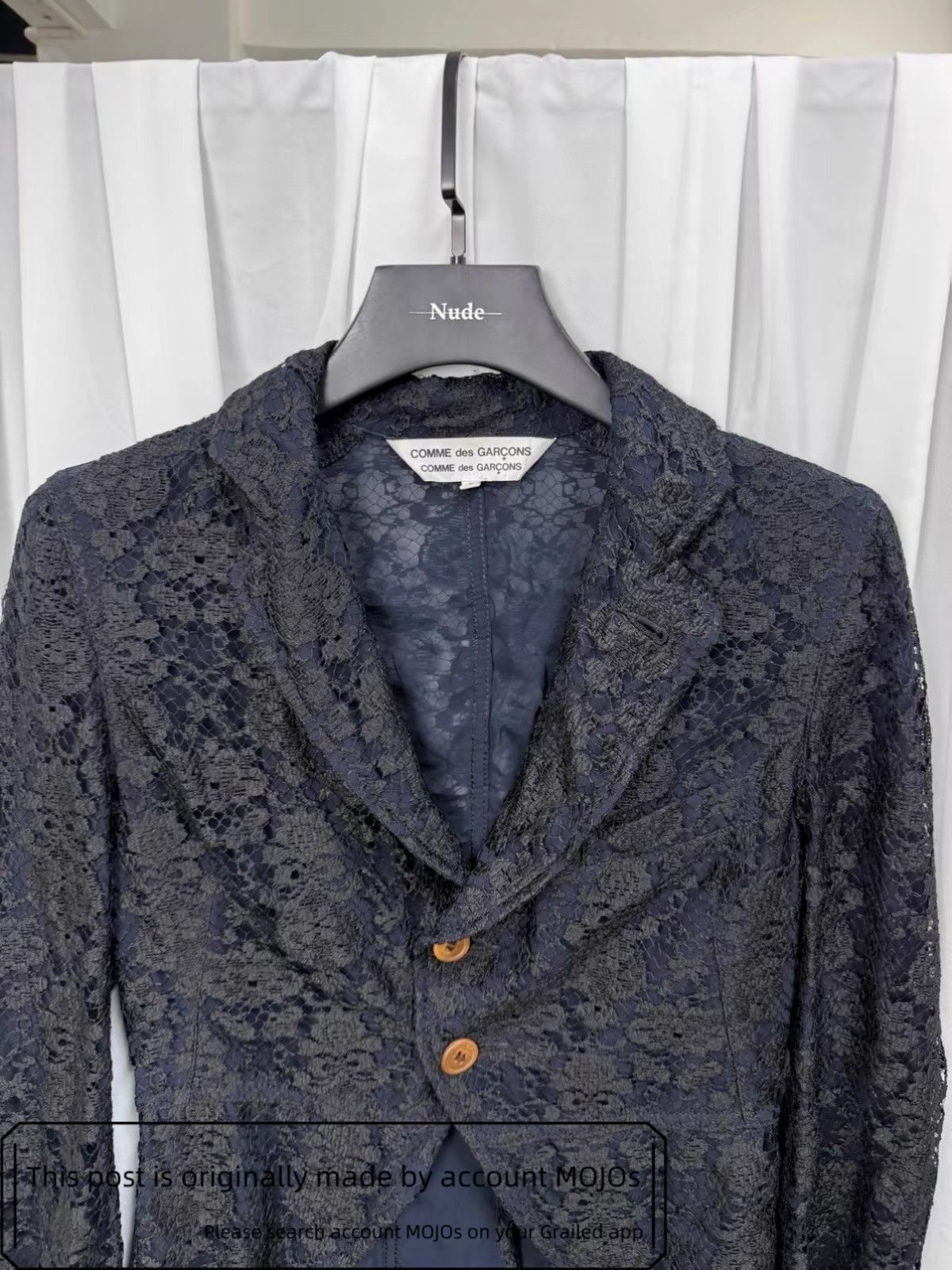 Comme des Garcons Sz S Comme Des Garcons Lace Layer Blazer mojos1824 Size US S / EU 44-46 / 1 - 6 Thumbnail