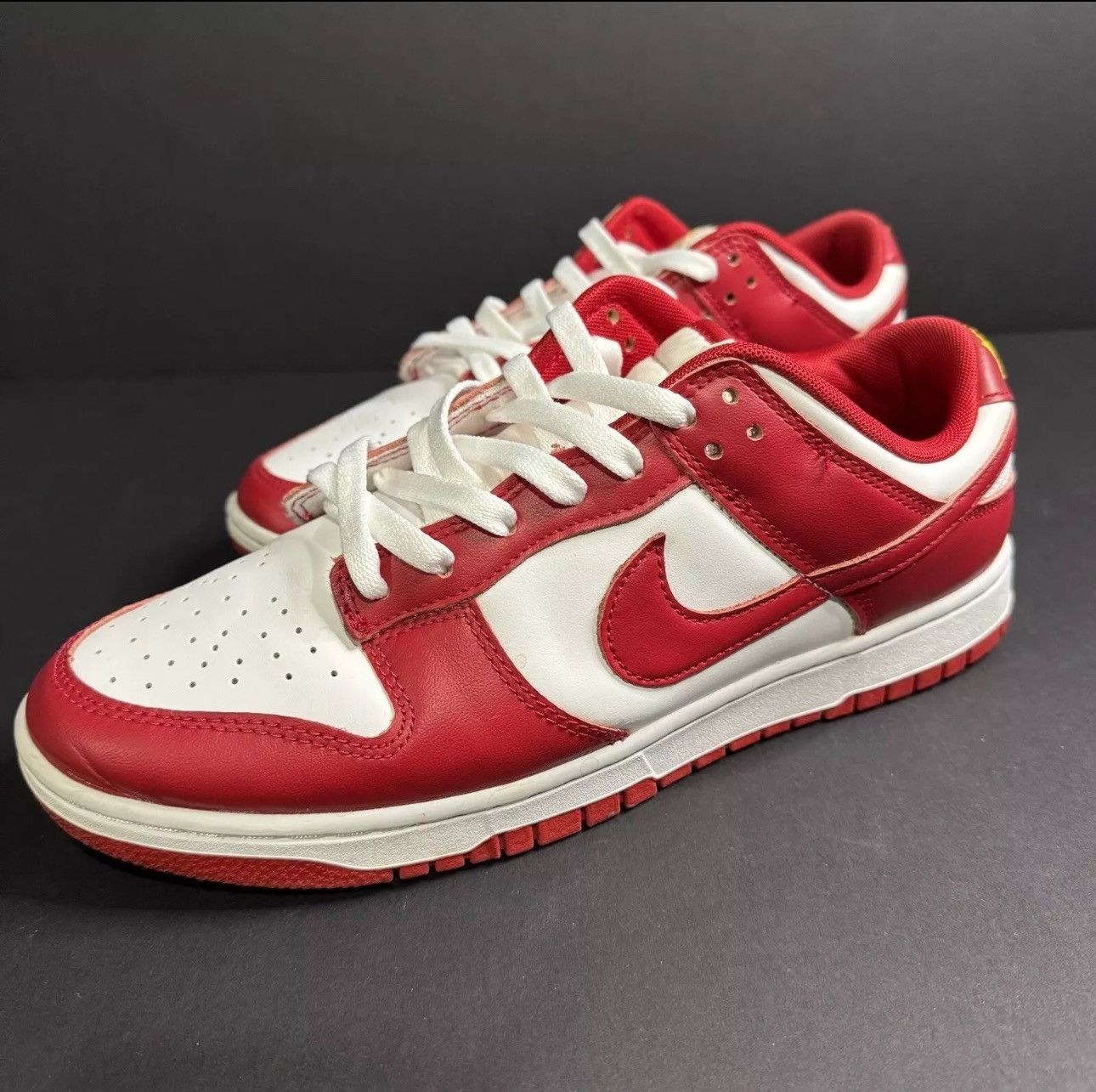 Nike Nike Dunk Low University Red Sneakers Size 9.5 For Men Size US 9.5 / EU 42-43 - 2 Thumbnail