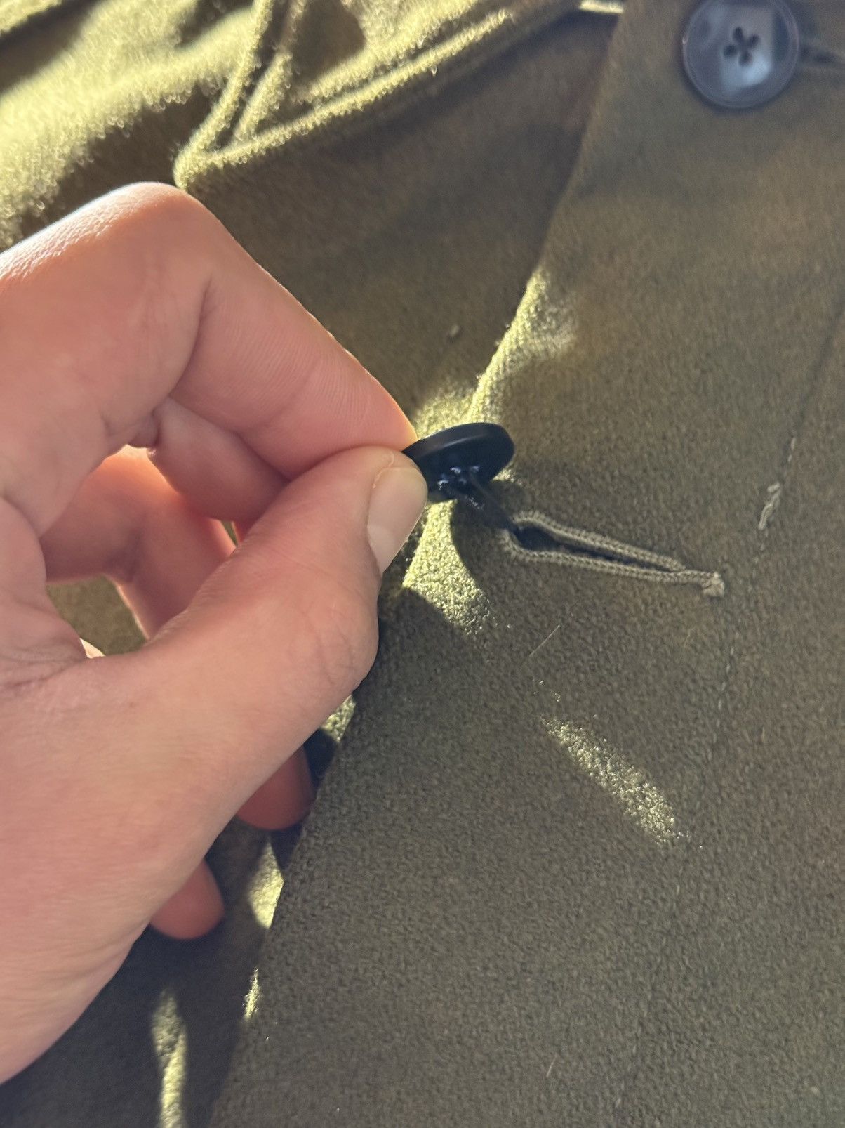 Vintage ***FINAL DROP***RARE 60s HEAVY WOOL MILITARY BUTTON UP M-XL Size US L / EU 52-54 / 3 - 9 Thumbnail