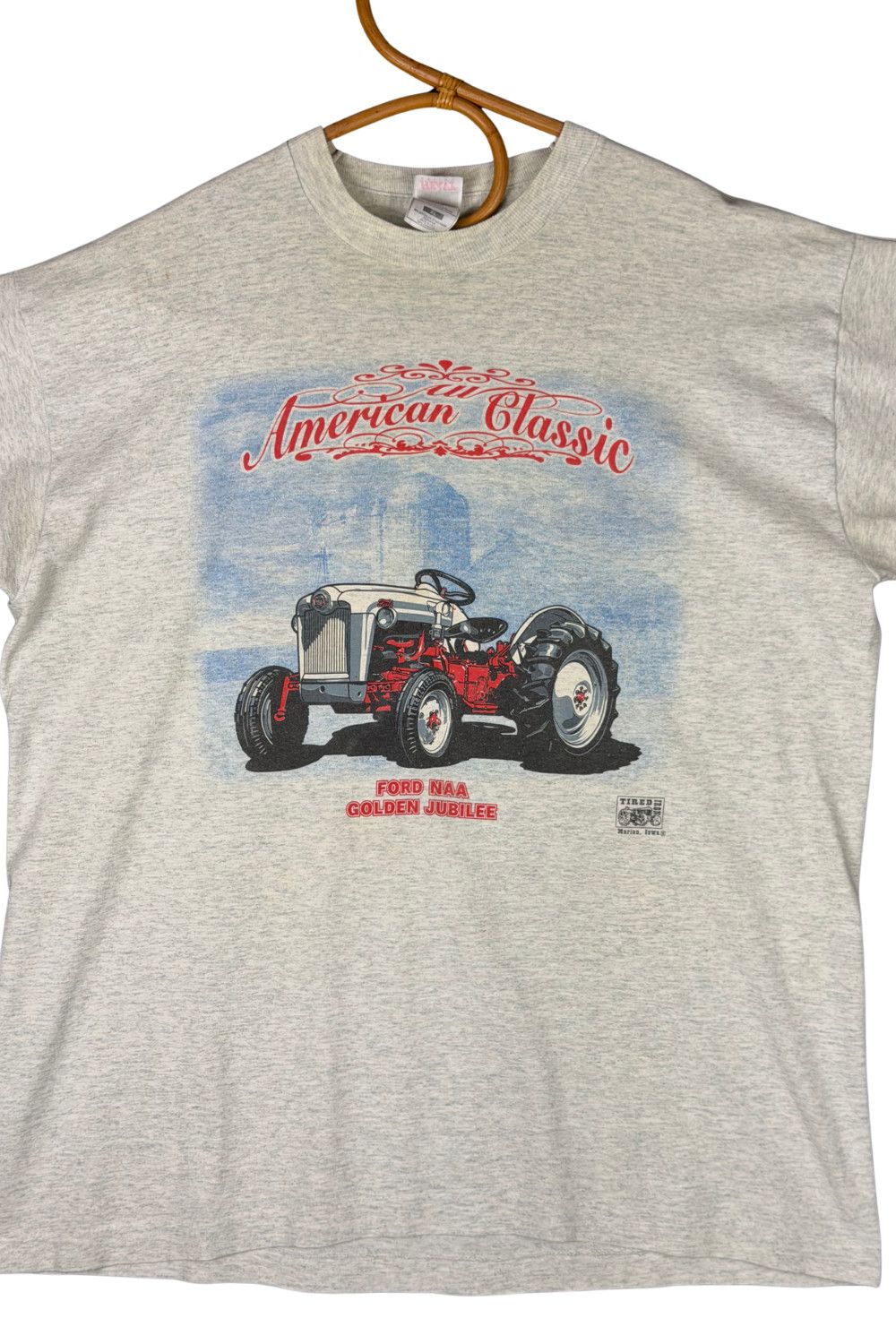 Fruit Of The Loom 90s Ford NAA Golden Jubilee Tractor Tee Single Stitch (L) Size US L / EU 52-54 / 3 - 4 Thumbnail