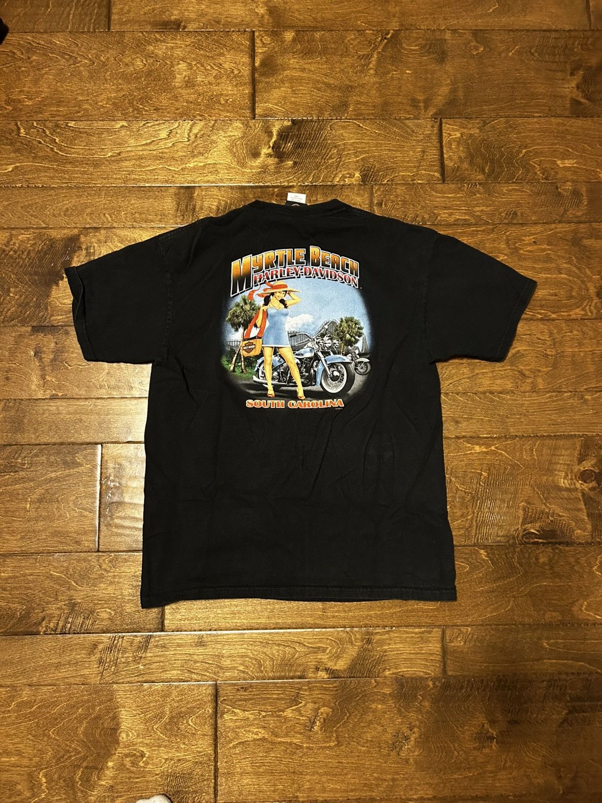Harley Davidson × Vintage Y2K Harley Davidson Flames Tee Size US L / EU 52-54 / 3 - 2 Thumbnail