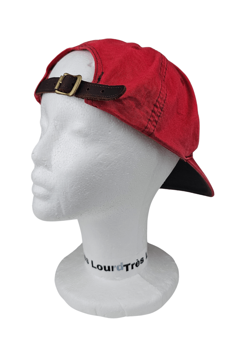 Polo Ralph Lauren 1990s Polo Sport Big-Spellout Cap - Red / Leather Strap Size ONE SIZE - 8 Thumbnail