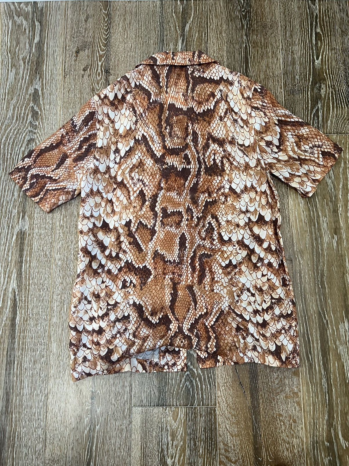 Nanushka Nanushka venci vintage snake cupro camp shirt Size US XS / EU 42 / 0 - 2 Thumbnail