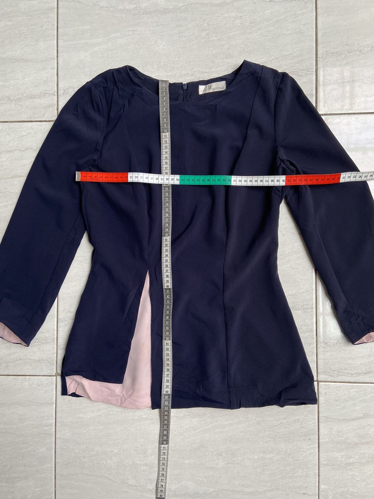 Dior D UNIFORMS Navy Blouse Size XS / US 0-2 / IT 36-38 - 2 Thumbnail