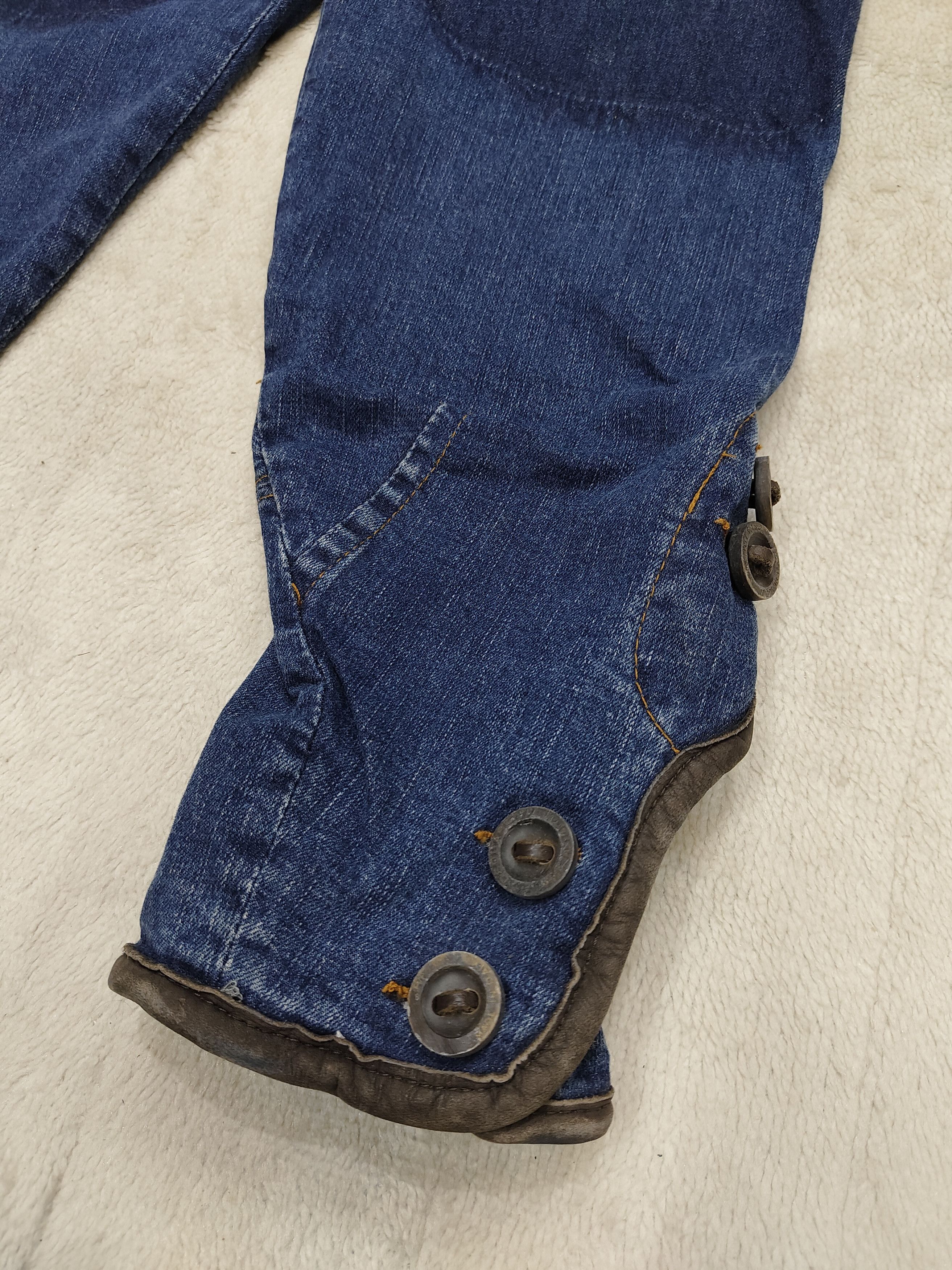 Dsquared2 SICK💥Vtg Dsquared2💥Leather List Capri Jeans Size 30" / US 8 / IT 44 - 3 Thumbnail
