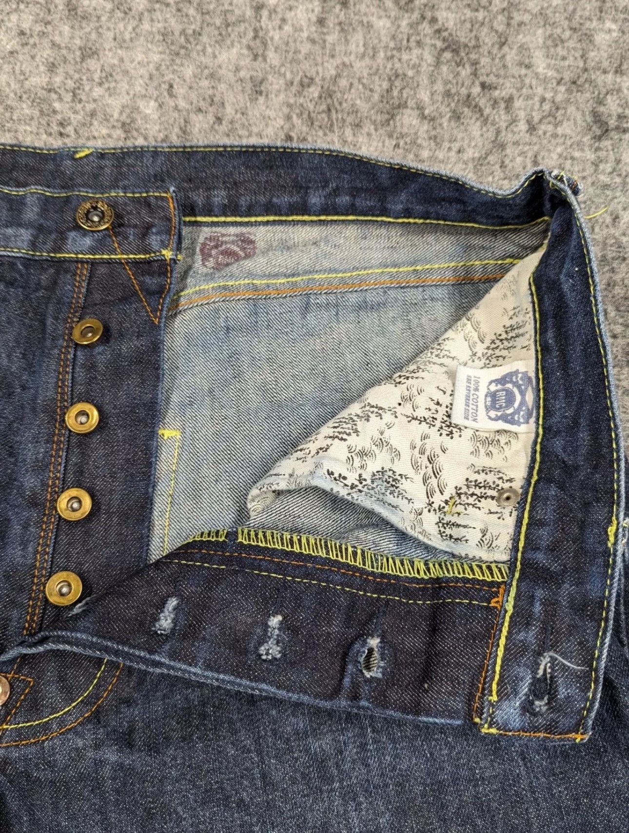 Japanese Brand × RMC Jeans × Vintage Red Monkey 2000’s Vintage Y2K Japanese Selvage Denim Jeans Size US 34 / EU 50 - 7 Thumbnail