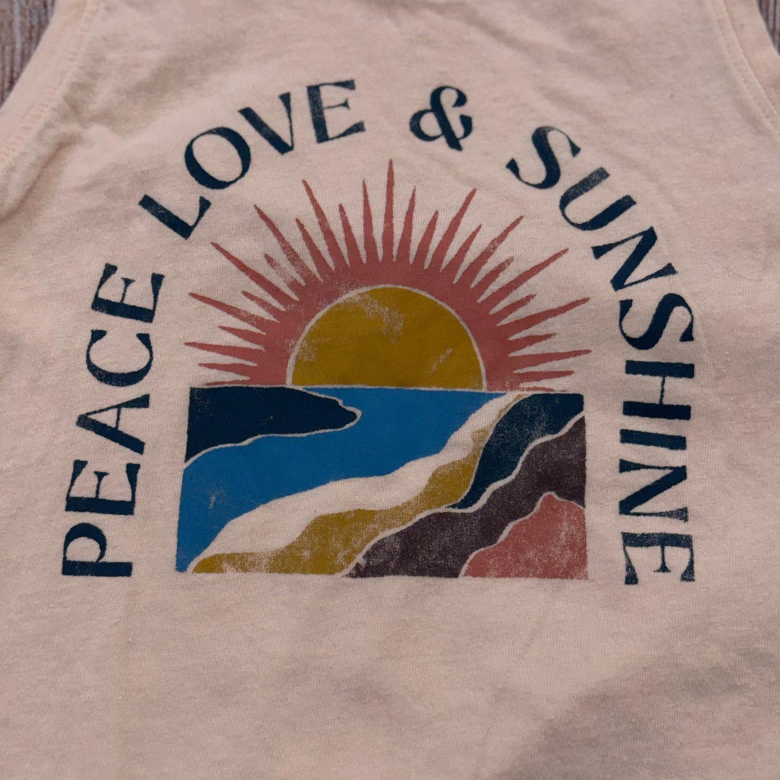 Old Navy Old Navy Peace Love & Sunshine Graphic Tank Top Size 6/7 Size US S / EU 44-46 / 1 - 2 Thumbnail