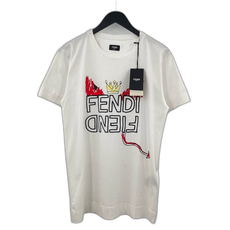 Fendi Fendi Crown Monster Short Sleeve T-Shirt Size US S / EU 44-46 / 1 - 1 Thumbnail