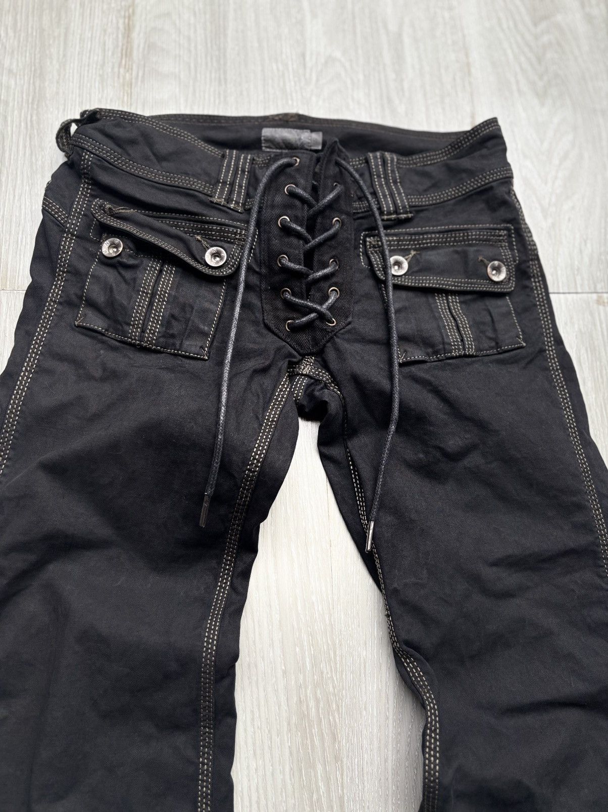 PPFM FLAMINGO lace up flared pants Size US 26 / EU 42 - 2 Thumbnail