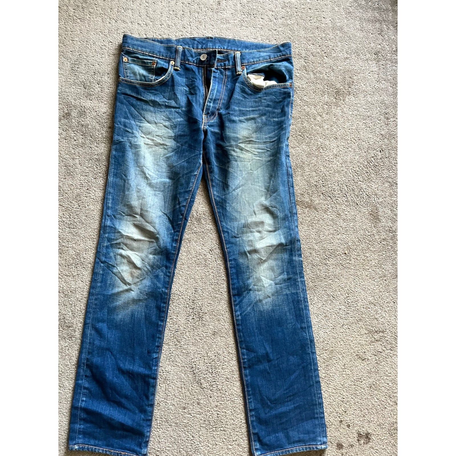 Levi's VINTAGE Levi's Men's Jeans 34x34 Skinny Straight Dark Wash 80s 90s Classic Denim Mens Size US 34 / EU 50 - 3 Thumbnail