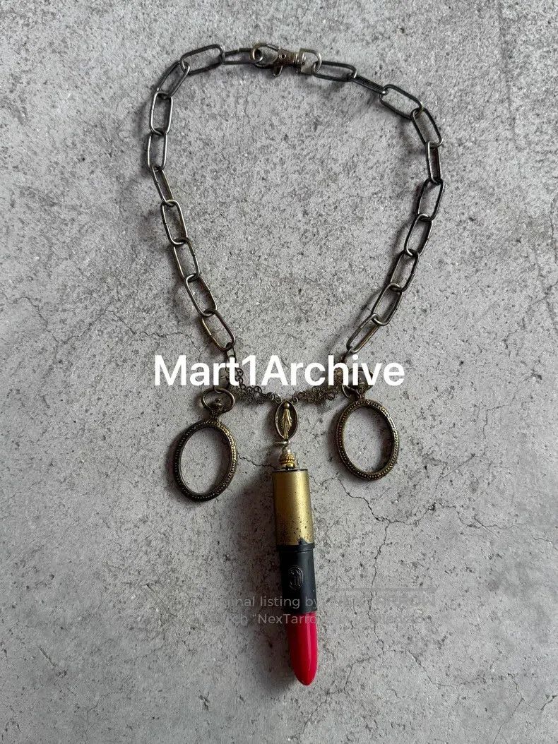 Jean Paul Gaultier Jean Paul Gaultier Lipstick Pendant Necklace Size ONE SIZE - 1 Thumbnail