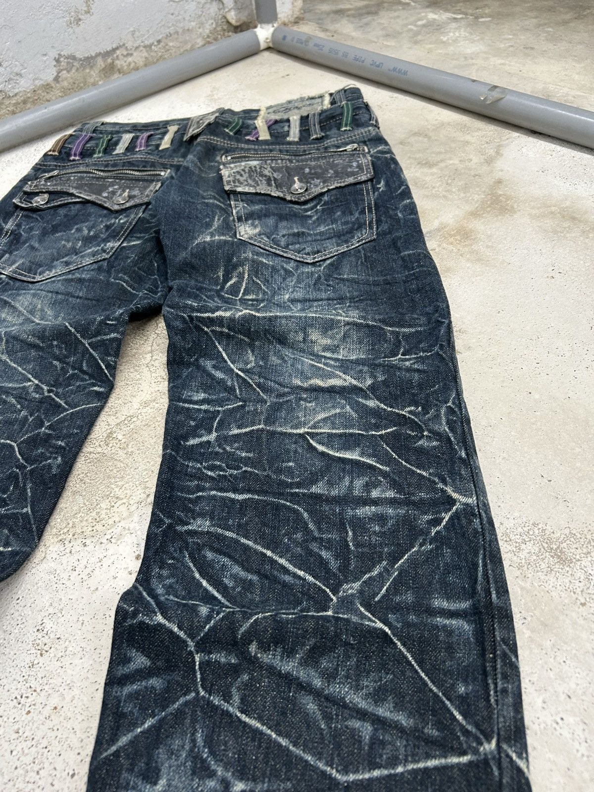 Japanese Brand Y2k Baggy Jeans Explosion Brand Clawn Marks Design Size US 30 / EU 46 - 13 Thumbnail