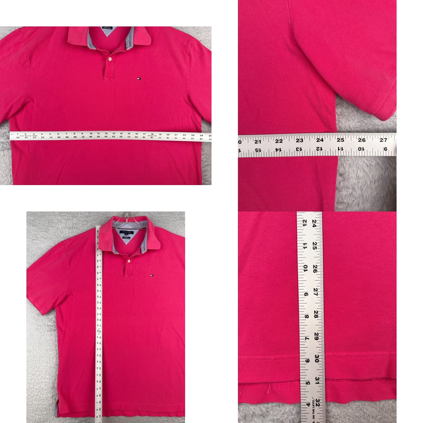 Tommy Hilfiger Tommy Hilfiger Polo Shirt Men 2XL Pink Classic Fit 100% Cotton Jersey Size US XXL / EU 58 / 5 - 8 Thumbnail