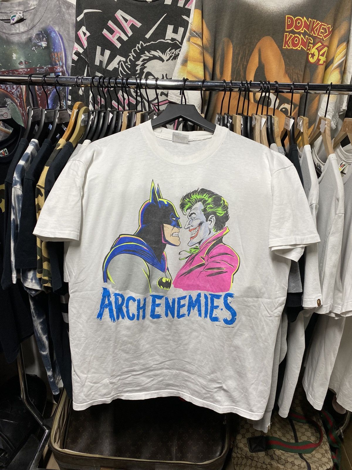 DC Comics × Vintage Vintage 80’s Batman Joker Comic Tee Shirt Large Size US L / EU 52-54 / 3 - 7 Thumbnail
