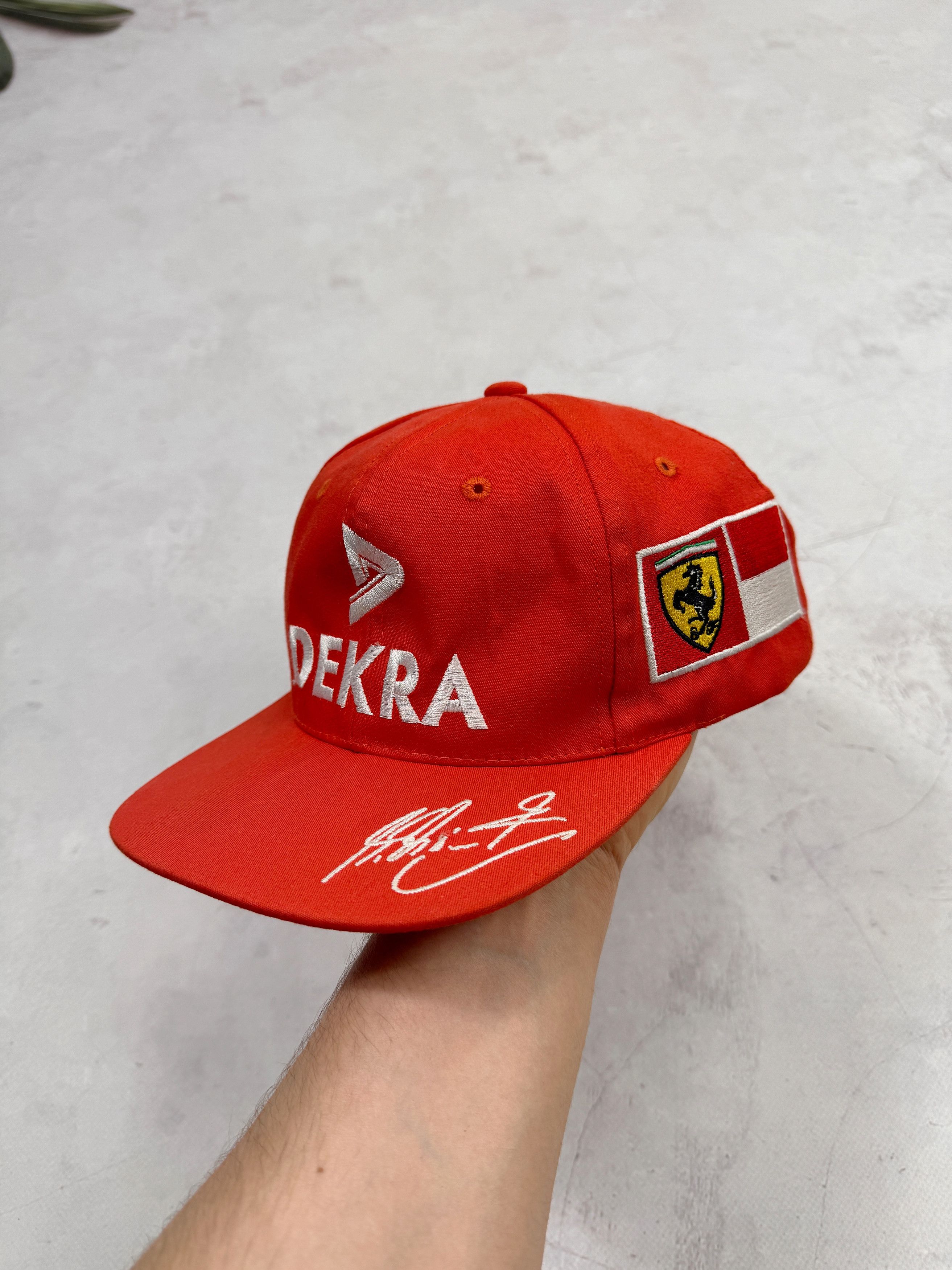 Ferrari × Formula 1 Vintage Ferrari Baseball Cap Michael Schumacher Signature Size ONE SIZE - 1 Thumbnail
