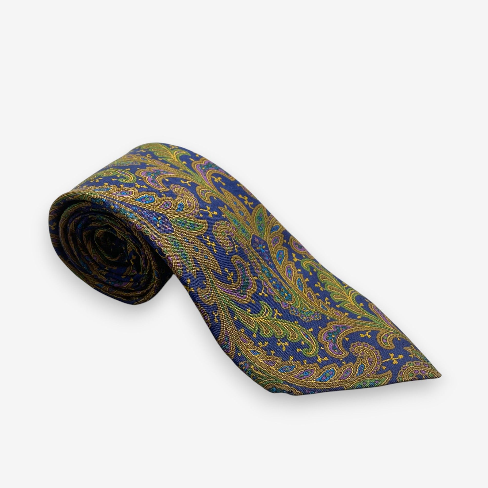 Salvatore Ferragamo Vintage Salvatore Ferragamo SILK Necktie Cravate Pure Silk Size ONE SIZE - 1 Thumbnail