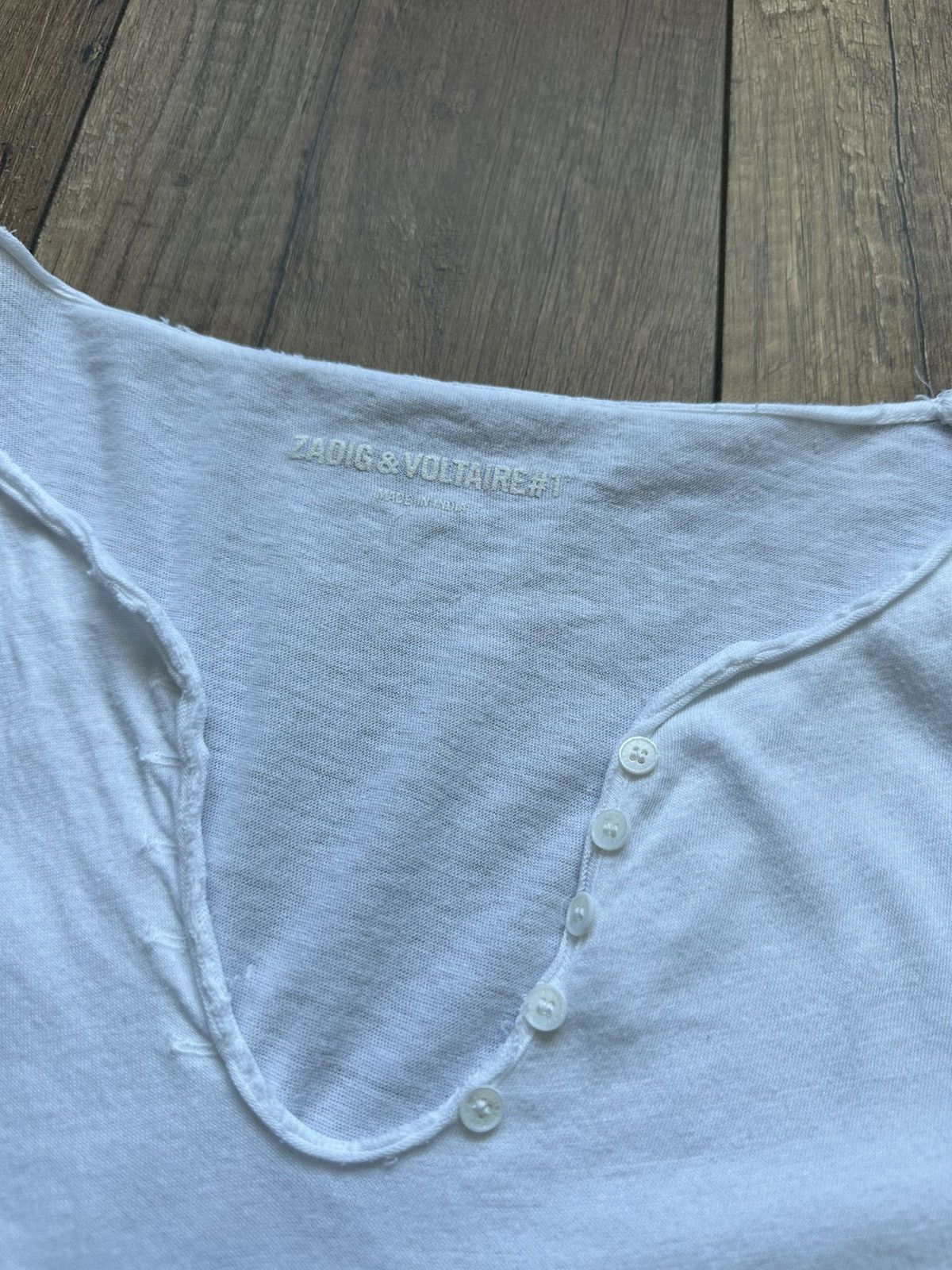 Zadig & Voltaire Zadig&Voltaire 1 White Long Sleeve size M Size M / US 6-8 / IT 42-44 - 2 Thumbnail