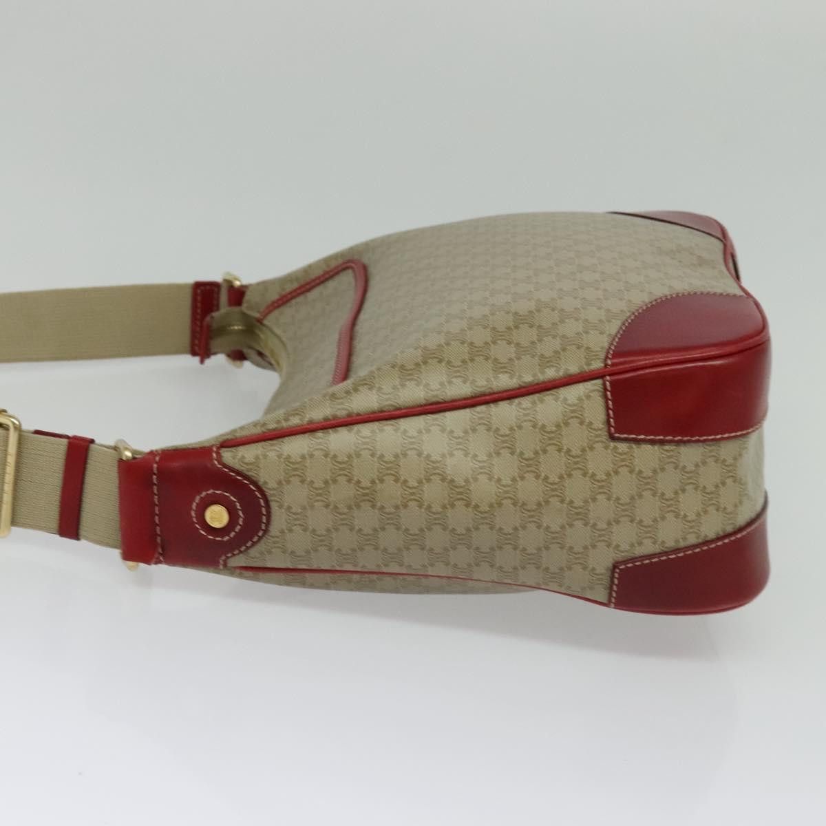 Celine CELINE Macadam Canvas Shoulder Bag Beige Gold Size ONE SIZE - 4 Thumbnail