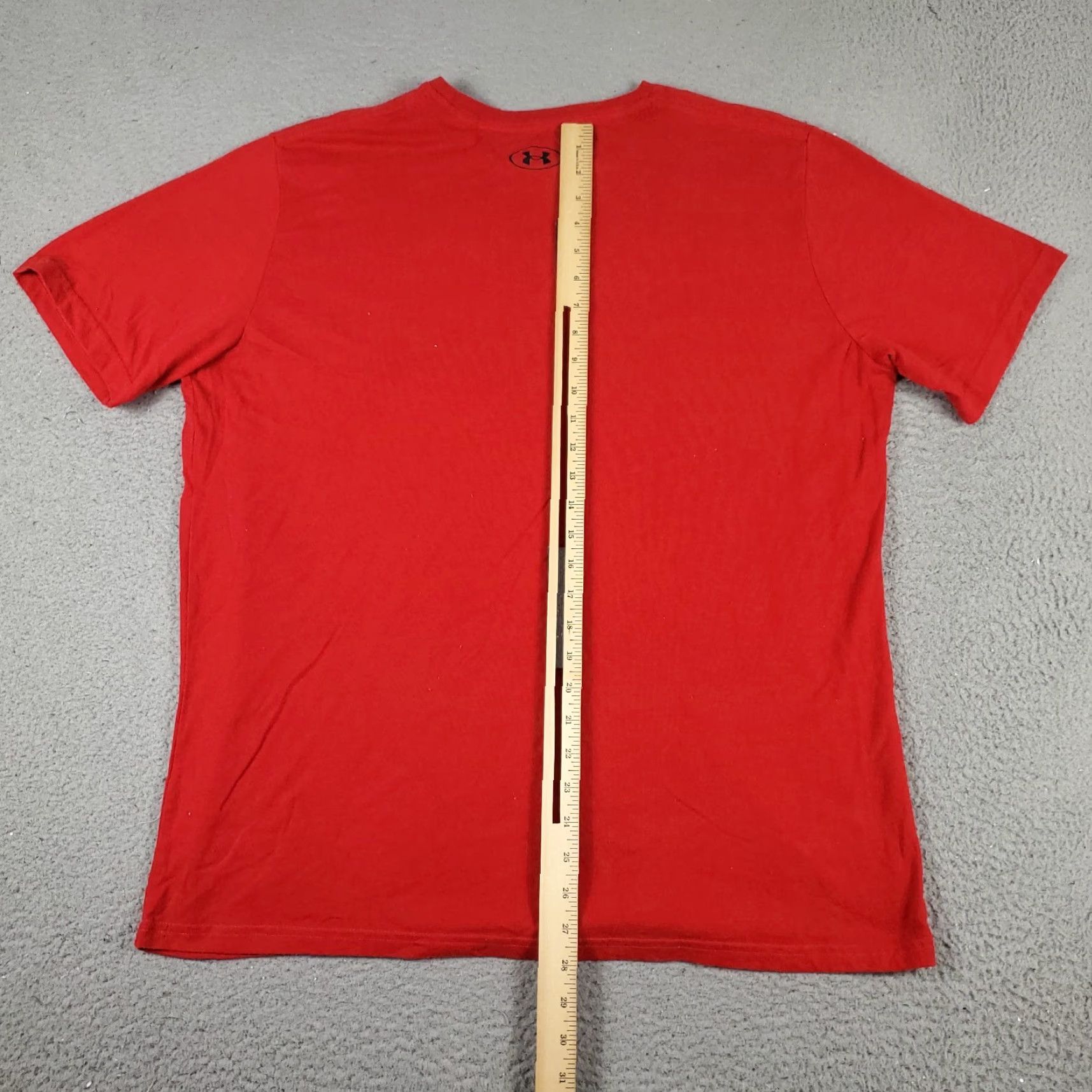 Under Armour Under Armour T-Shirt Mens XL Red Short Sleeve Crew Neck Cotton Blend Logo Modern Sports Adult Size US XL / EU 56 / 4 - 4 Thumbnail