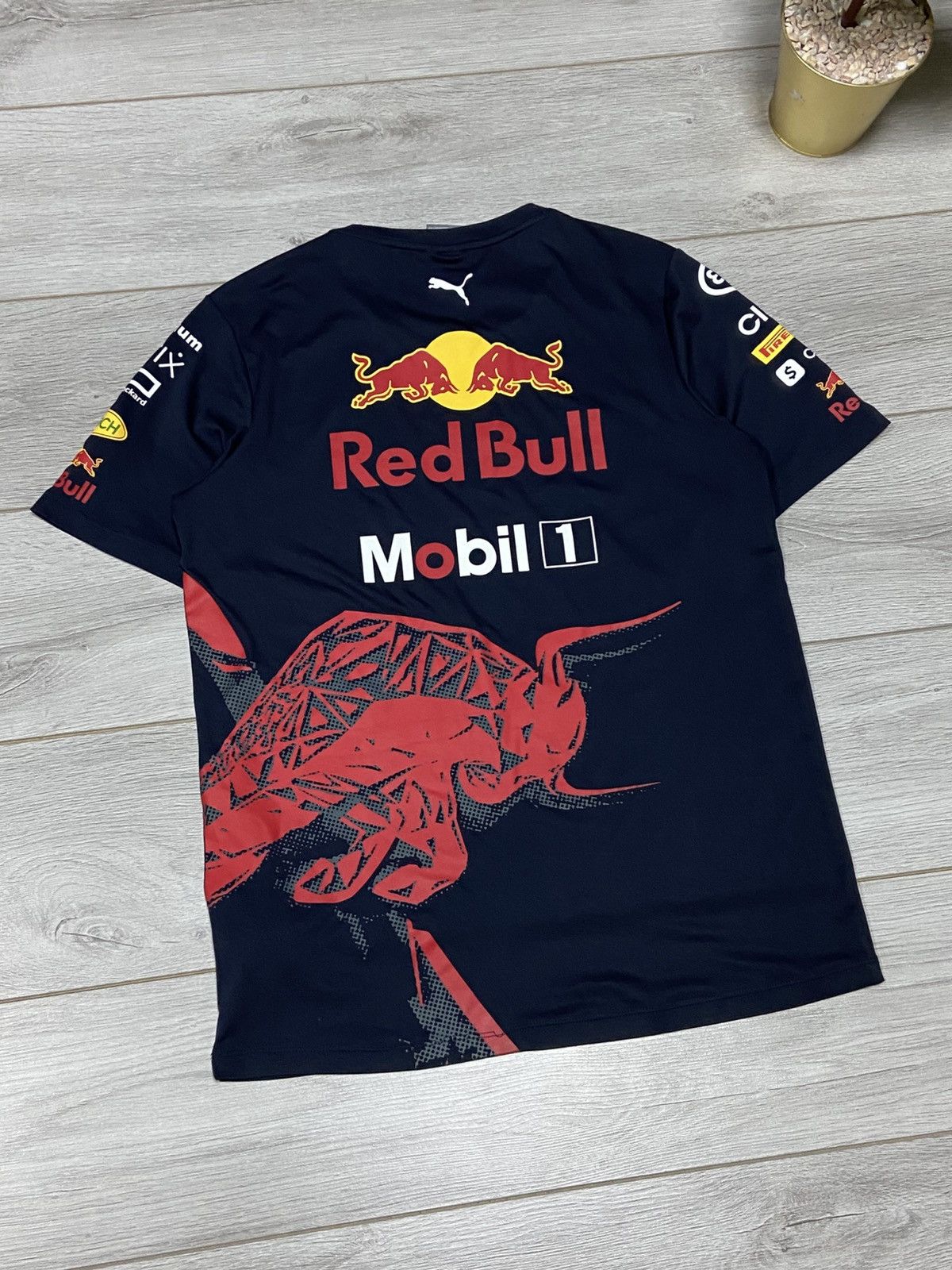 Puma × Red Bull Puma Red Bull over print big logo racing t-shirt Pirelli Size US S / EU 44-46 / 1 - 8 Thumbnail