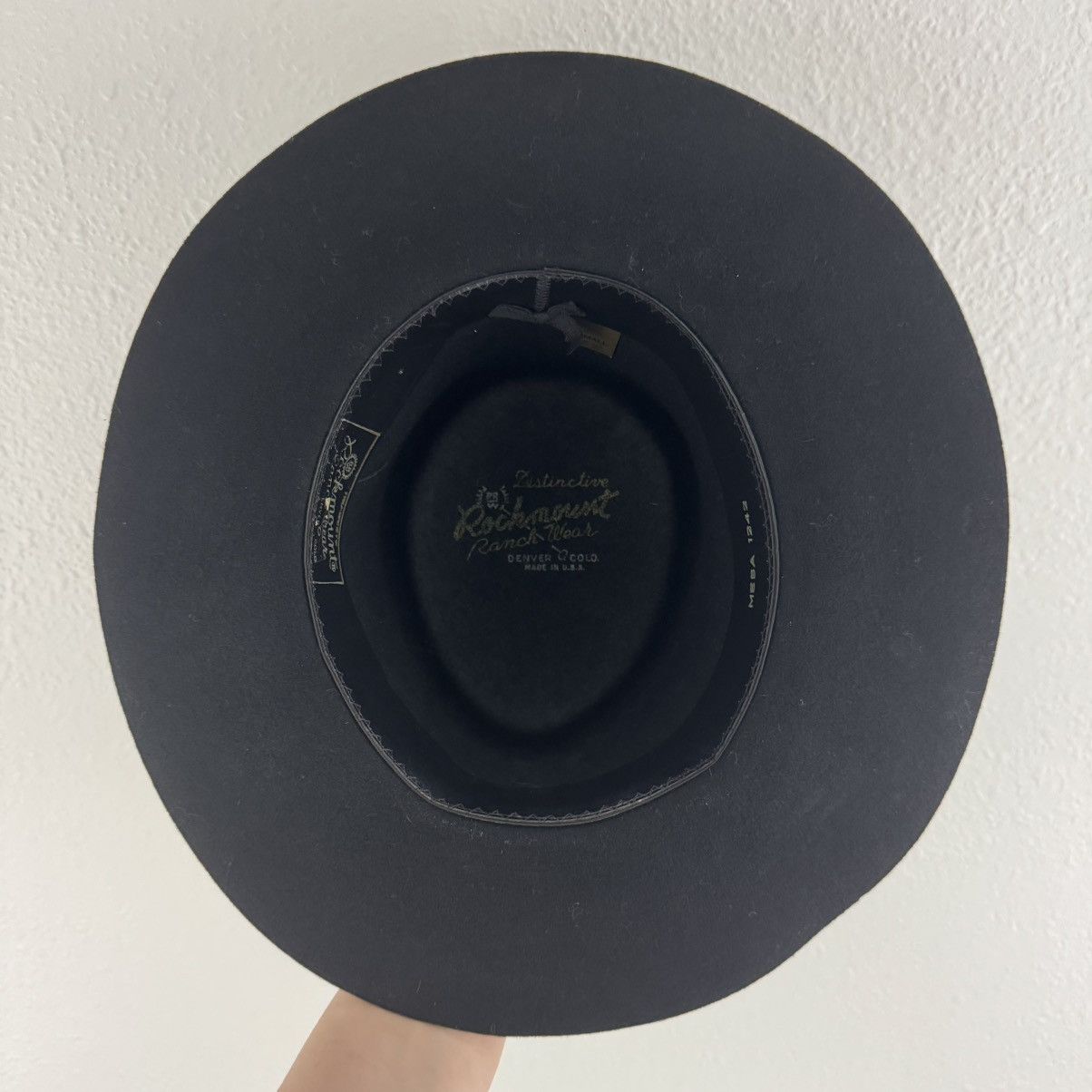 Rockmount Ranch Wear ROCKMOUNT RANCH WEAR Black Wool Concho Western Cowboy Hat Size ONE SIZE - 7 Thumbnail