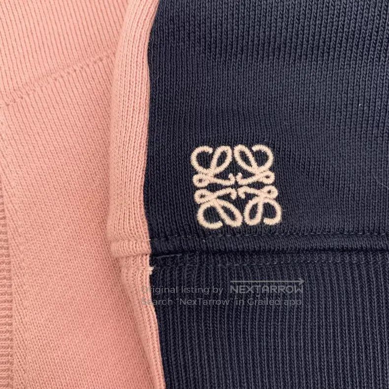 Loewe Loewe Pink logo embroidered cotton hooded drawstring long Size XL / US 12-14 / IT 48-50 - 5 Thumbnail