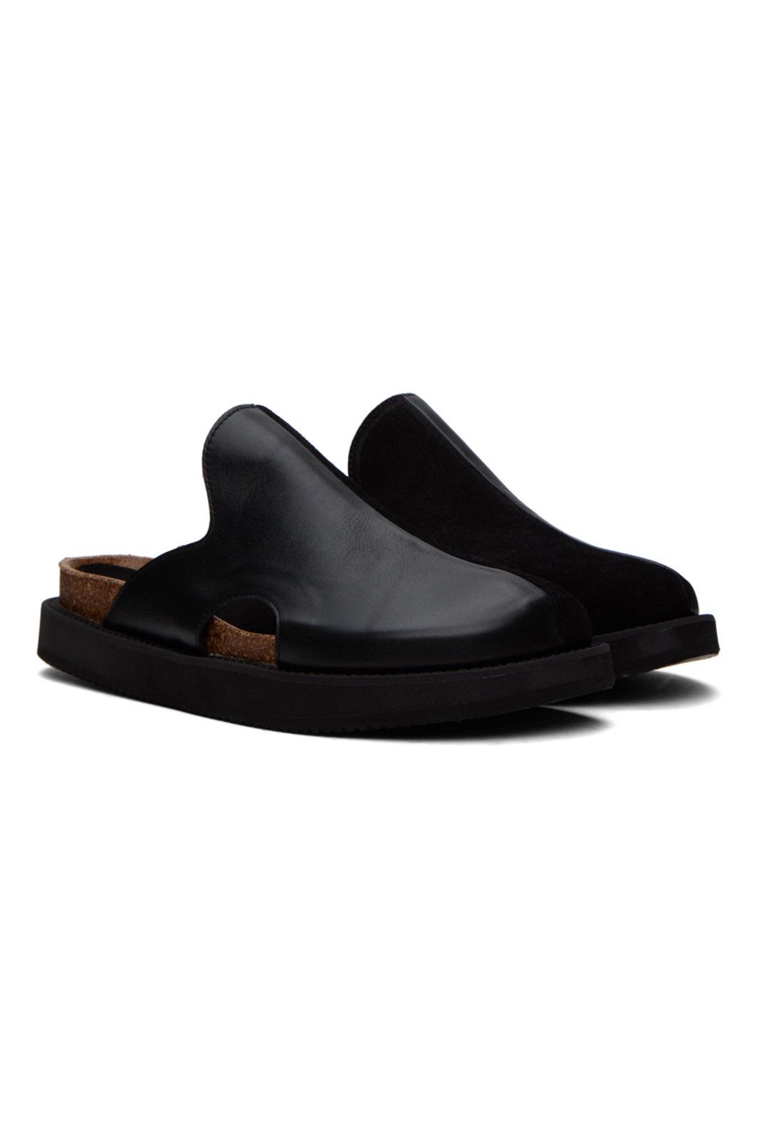 Y's Black Paneled Sandals Size US 9 / EU 42 - 1 Thumbnail