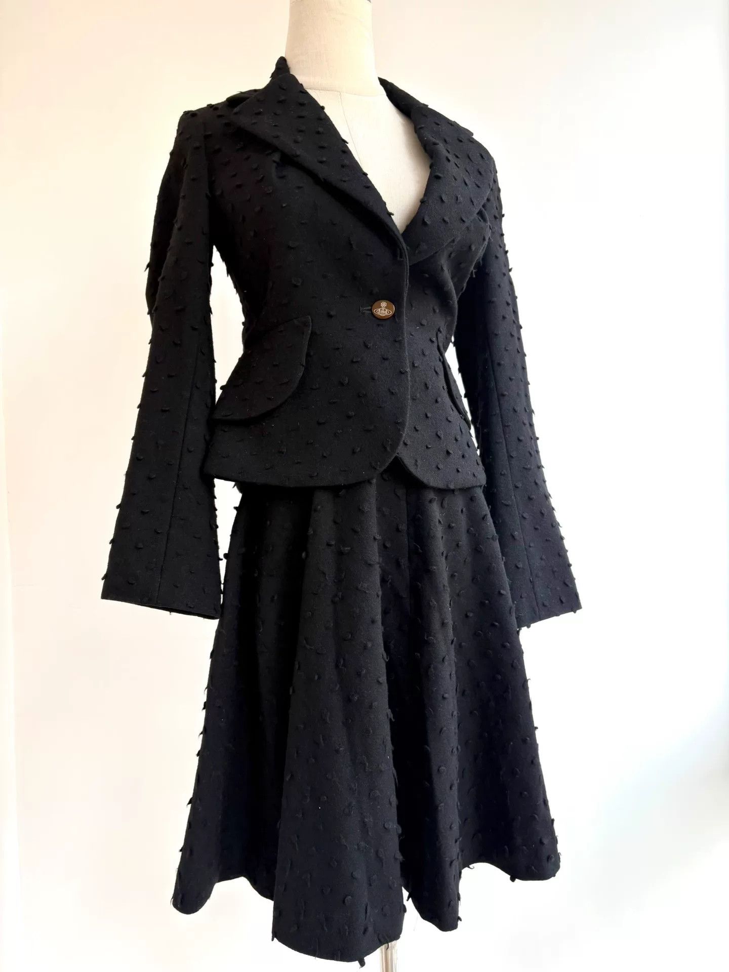 Vivienne Westwood Vivienne Westwood Black Polka Dot Suit Size M / US 6-8 / IT 42-44 - 1 Thumbnail