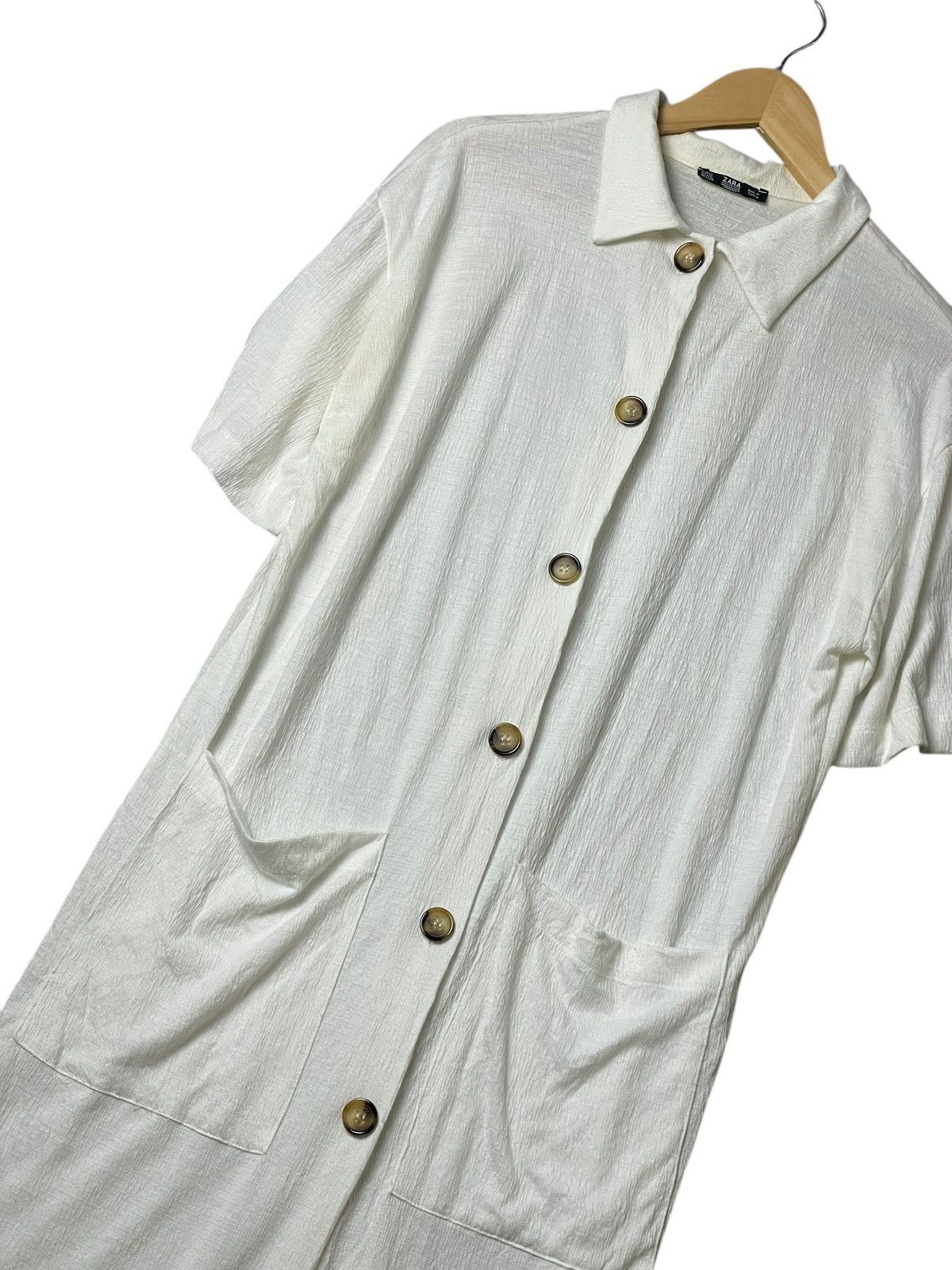 Designer × Vintage × Zara ZARA Fashionable Button Down Shirt Dress (98) Size S / US 4 / IT 40 - 3 Thumbnail
