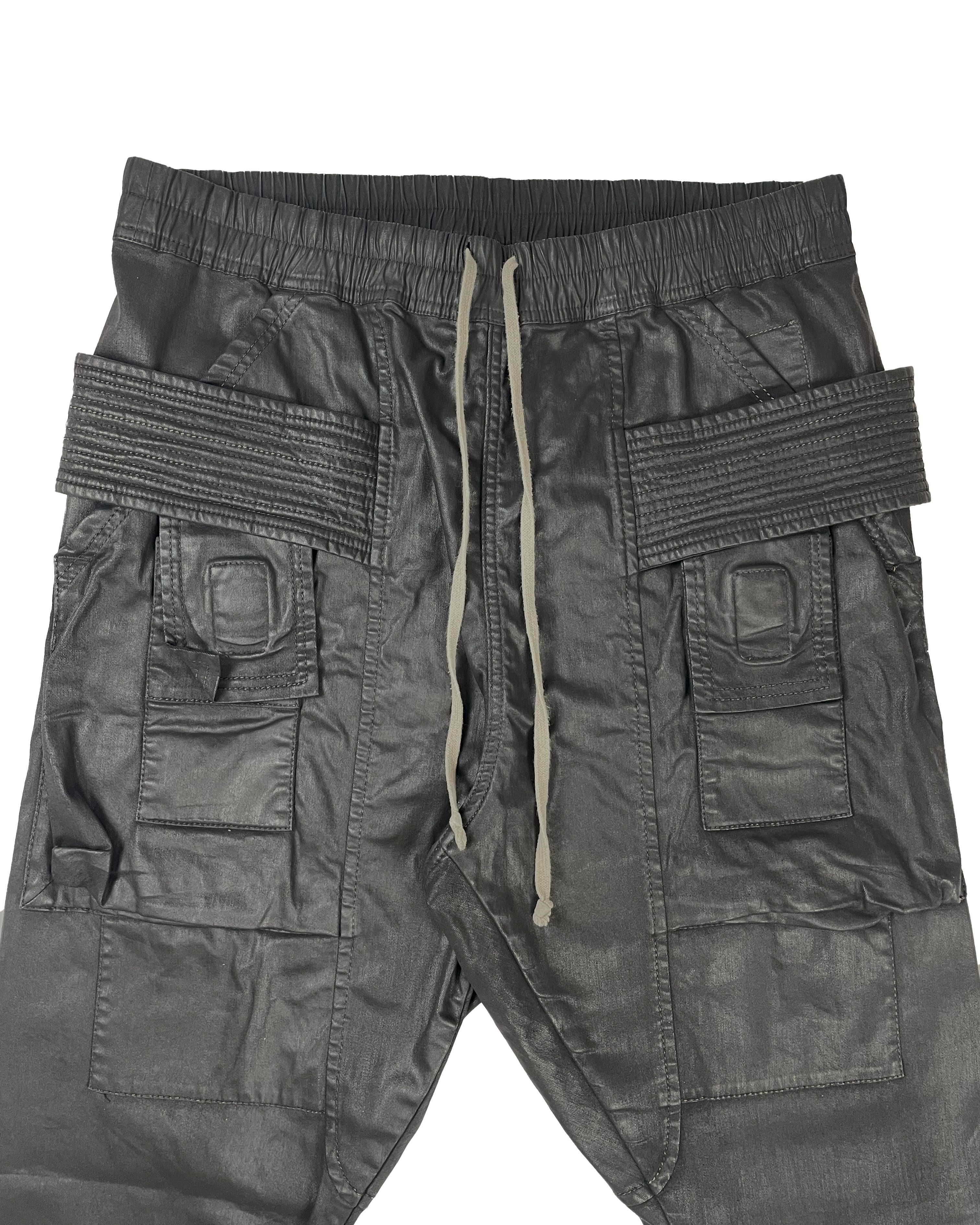 Rick Owens Rick Owens SBW Creatch Cargo Pants Black Wax SS19 Size US 34 / EU 50 - 6 Thumbnail