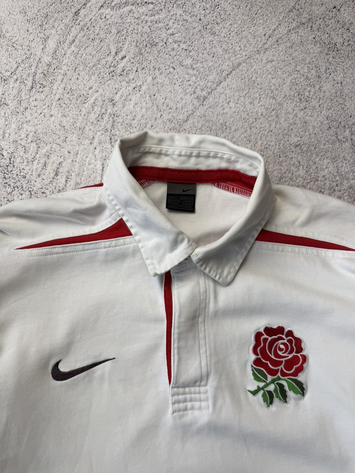 Nike England Rugby Union Home Shirt 2003 Jersey Nike Long Sleeve Size US L / EU 52-54 / 3 - 11 Thumbnail