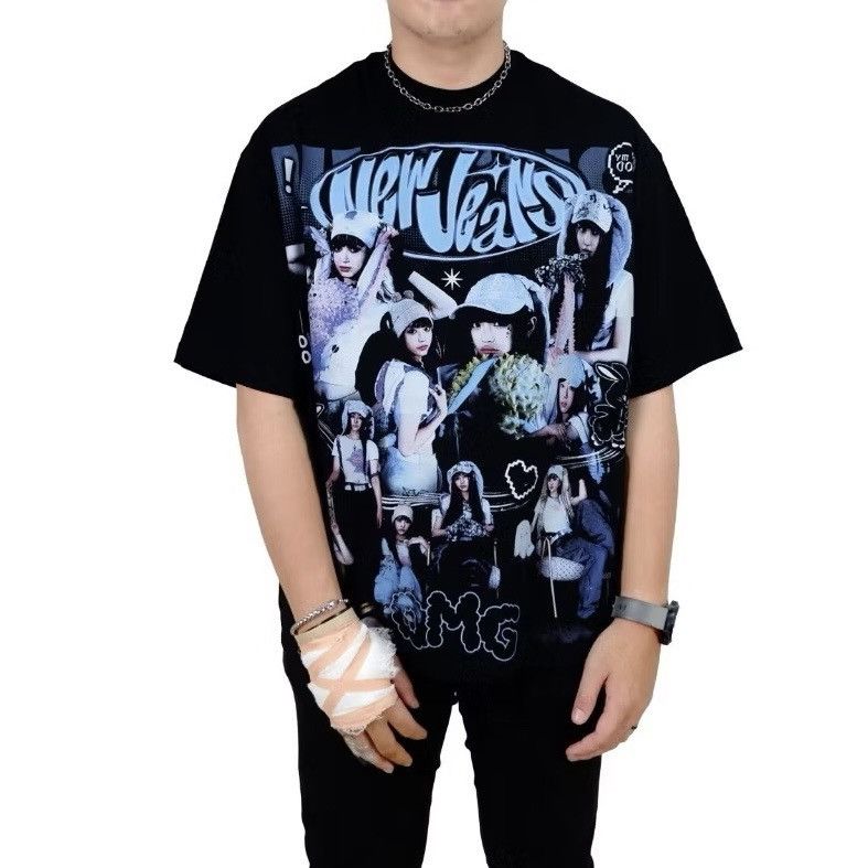 Band Tees ‼️kpop‼️newjeans girl group jeanzforfree omg omaomaga Size US XL / EU 56 / 4 - 5 Thumbnail
