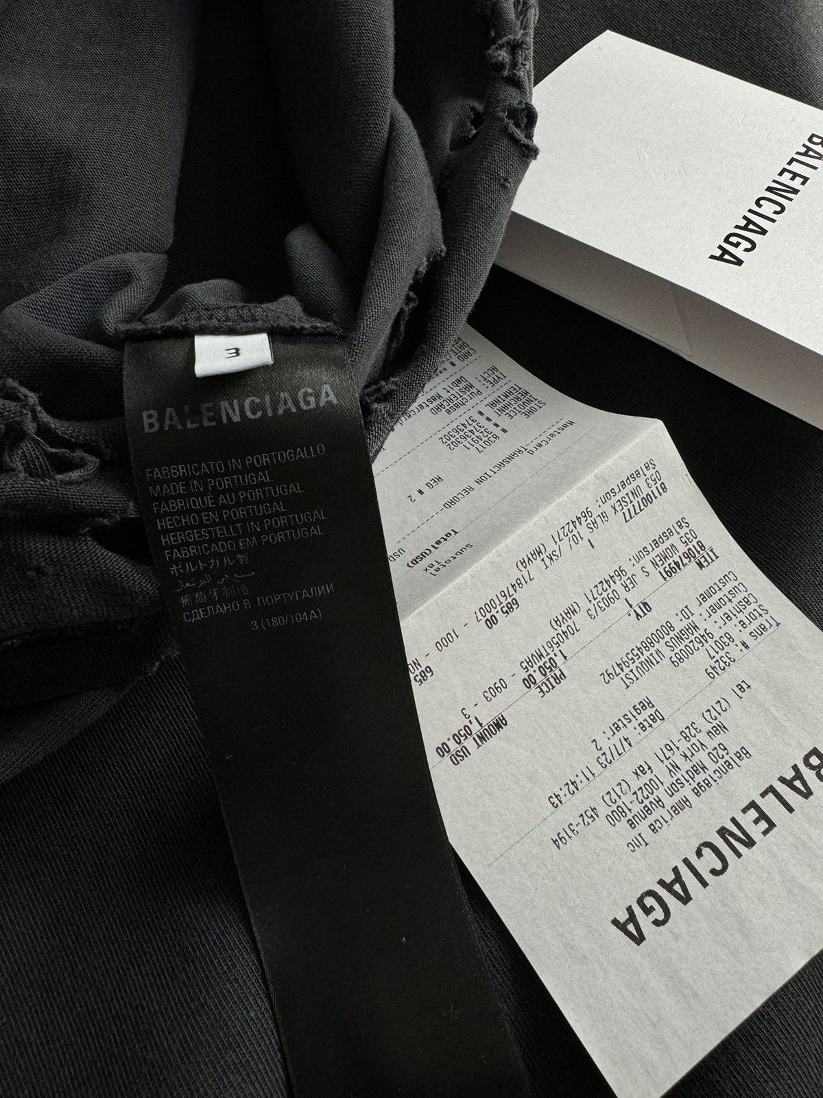 Balenciaga Balenciaga 3B Sports Icon Repaired T-Shirt Size US XL / EU 56 / 4 - 15 Thumbnail