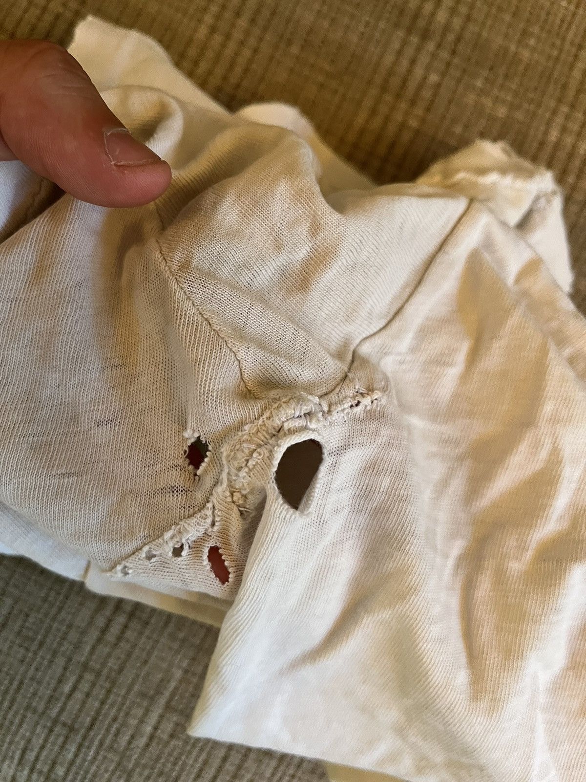 Vintage thrashed shirt Paper Thin Place Beyond The Pines