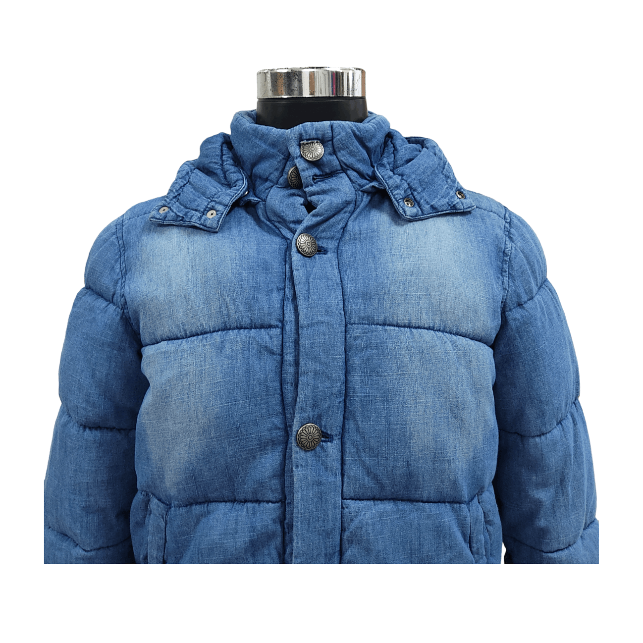 Japan Blue LAZY HAZY PLANET Blue Denim Filled Puffer Jacket Size US M / EU 48-50 / 2 - 3 Thumbnail