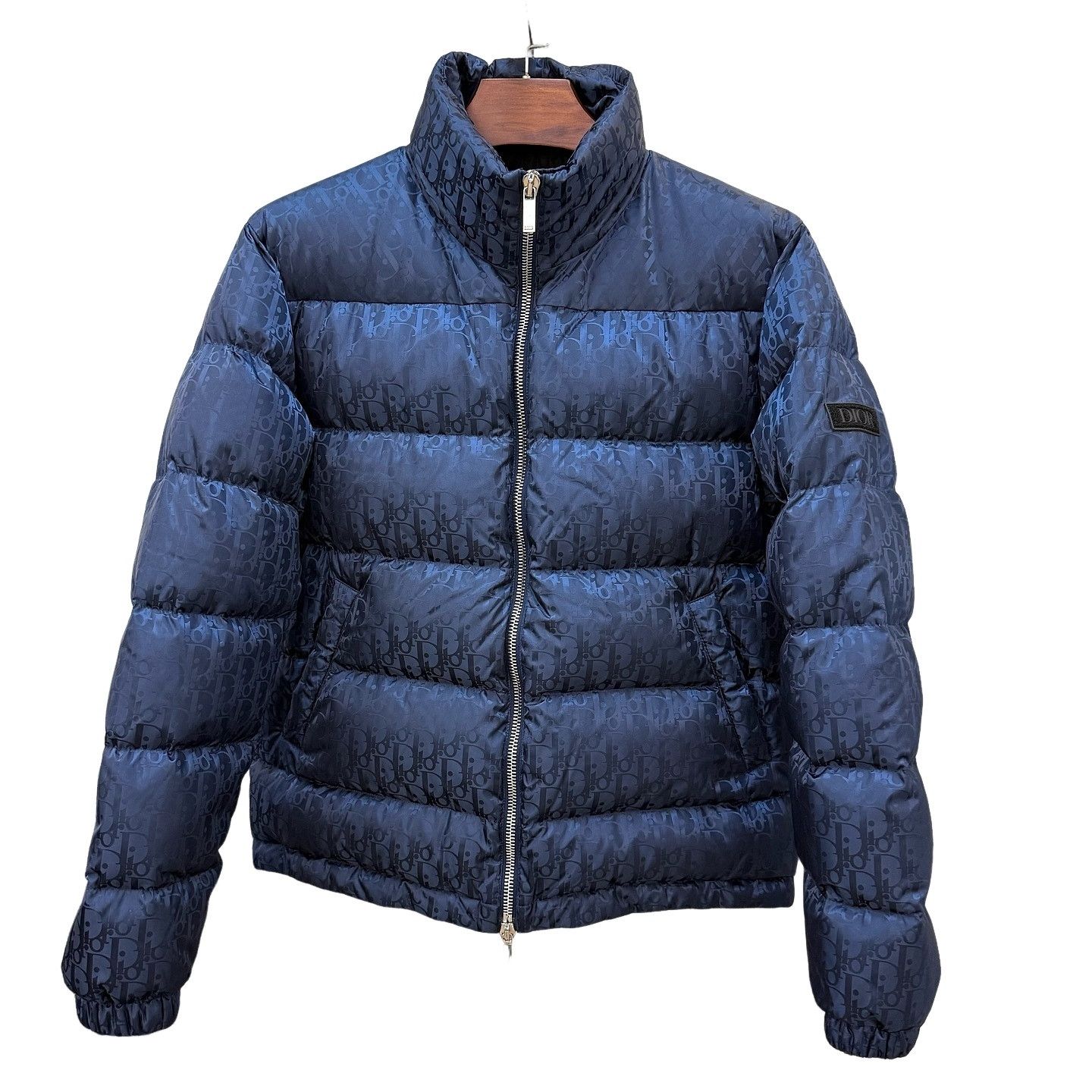 Dior Christian Dior atelier oblique puffer jacket red burgundy