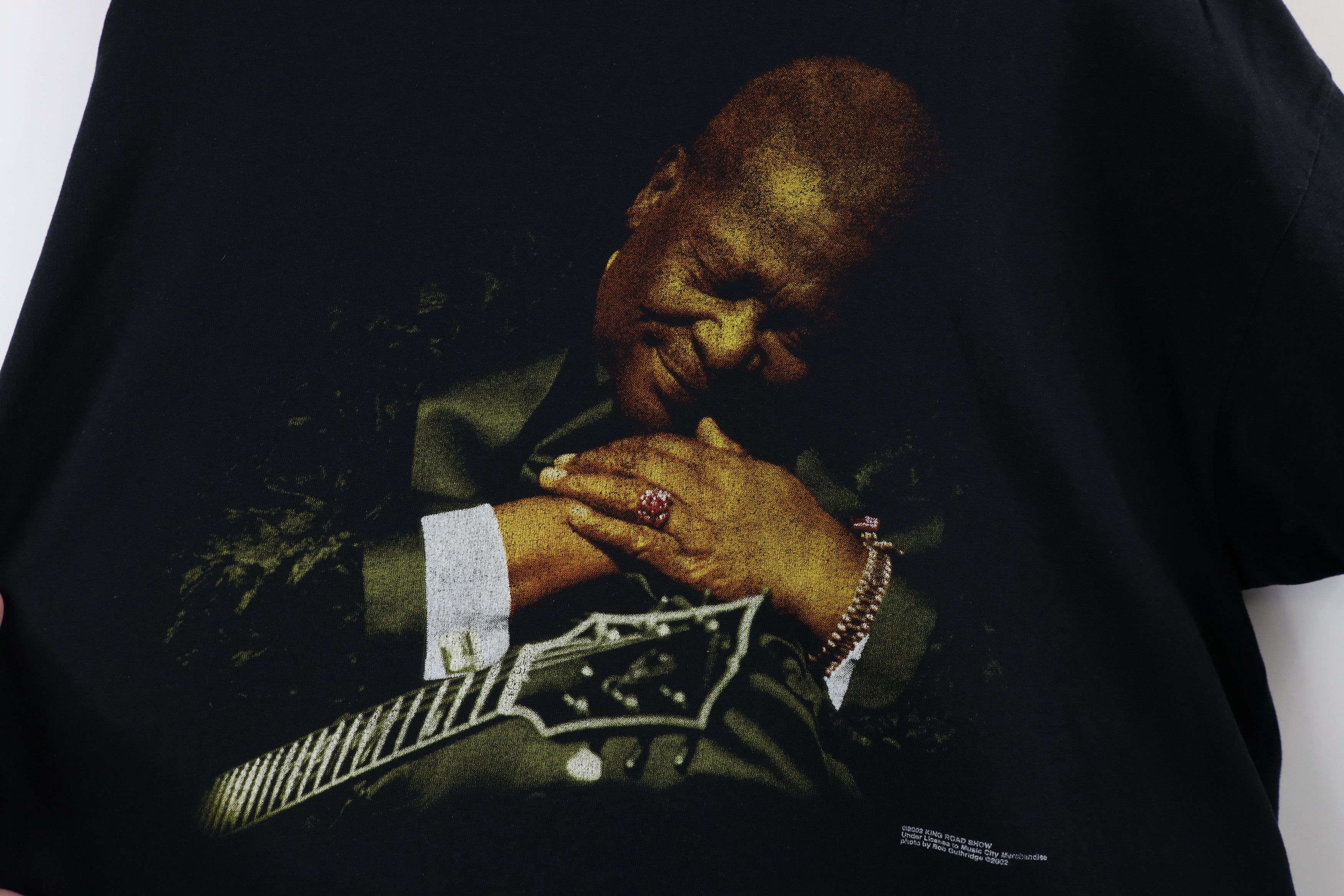 Vintage Vintage Y2K 2002 Tour BB King Blues Music Band T-Shirt Black Size US XL / EU 56 / 4 - 4 Thumbnail