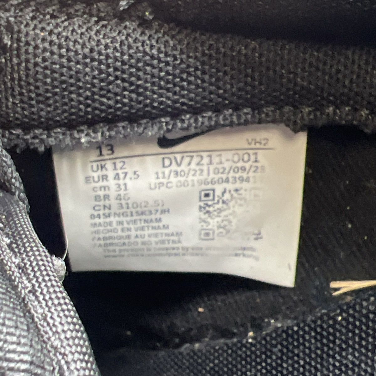 Nike Nike dunk low black canvas Size US 13 / EU 46 - 8 Thumbnail