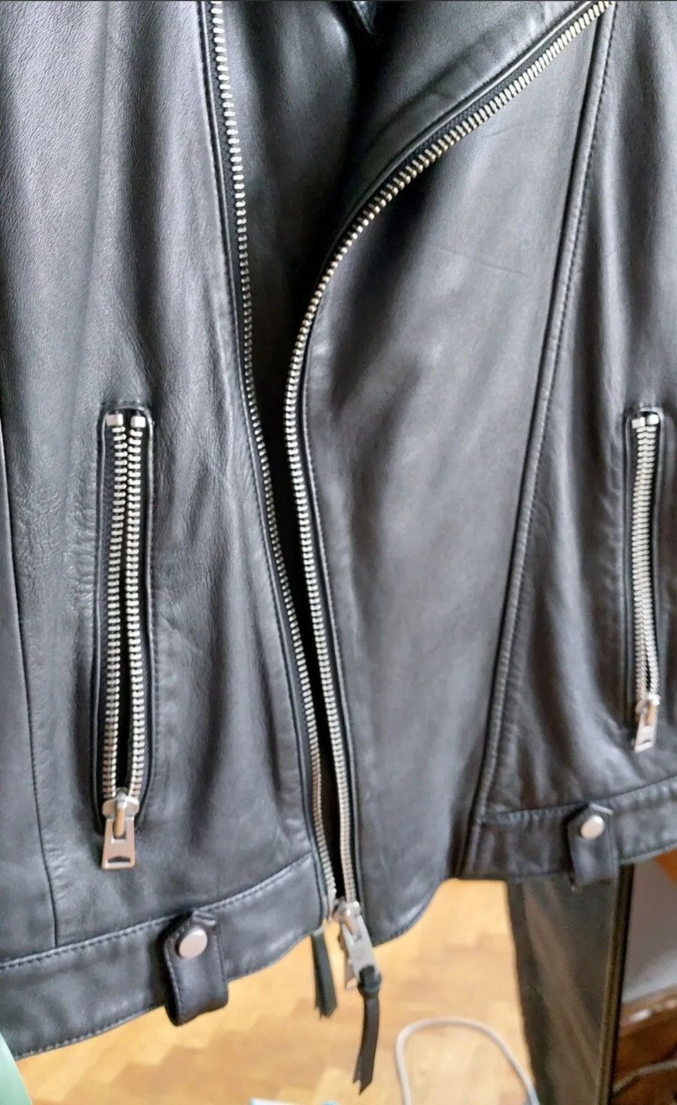 Allsaints Allsaints Leather Jacket Jasper Biker Black XS Size US XS / EU 42 / 0 - 5 Thumbnail