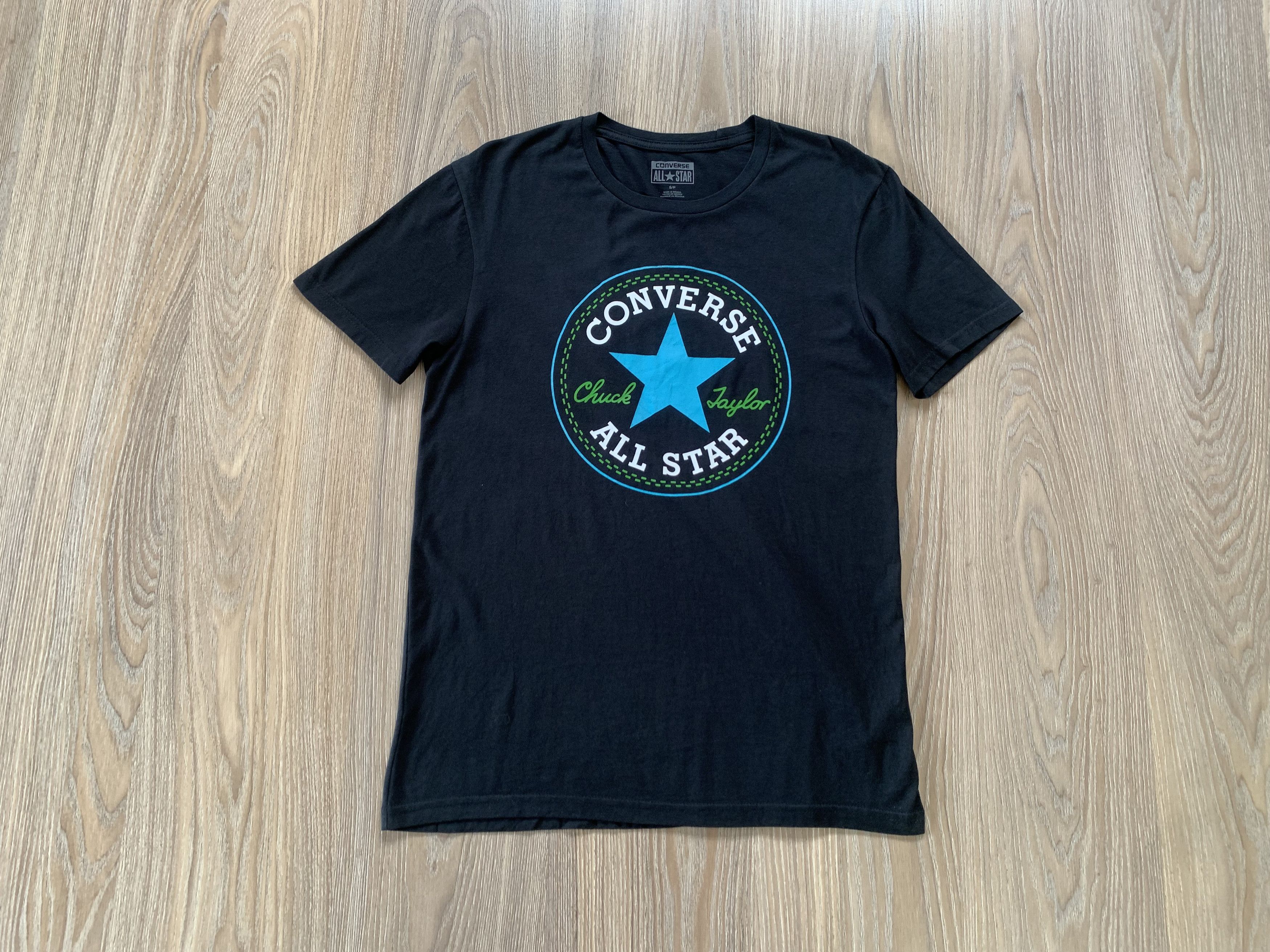 Converse Men's Converse Printing Short Sleeve Black T Shirt Size US S / EU 44-46 / 1 - 9 Thumbnail