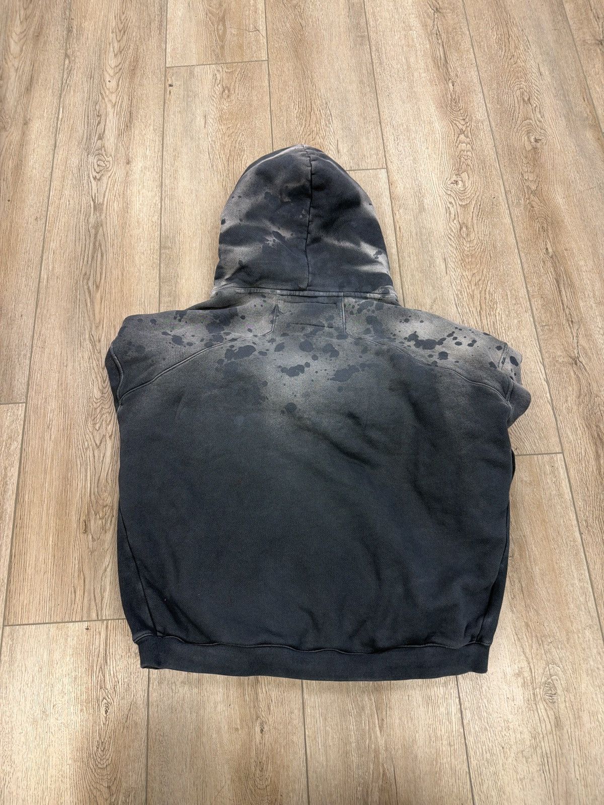 RRR-123 Rrr123 sun faded hooded sweatshirt black grey Size US L / EU 52-54 / 3 - 2 Thumbnail