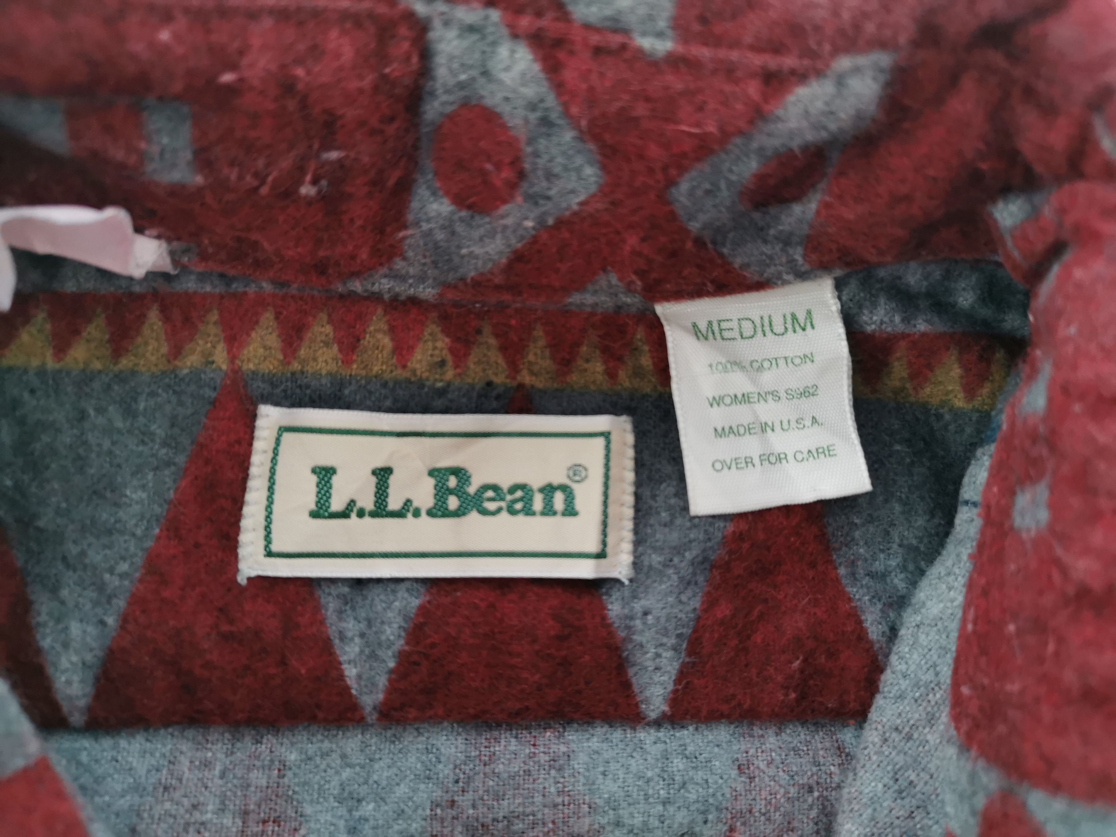 L.L. Bean Vintage 90s LL Bean Navajo Design Button Shirt Made In USA Size M / US 6-8 / IT 42-44 - 4 Thumbnail